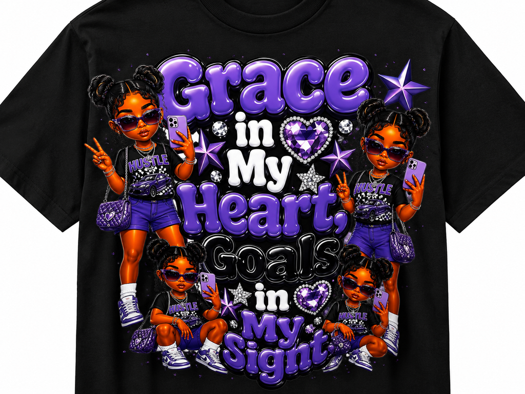 Purple Grace Bling Tee
