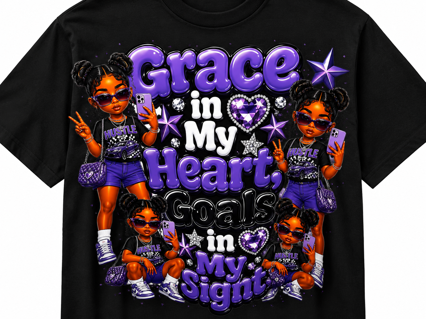 Purple Grace Bling Tee