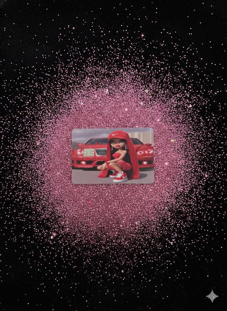 RED BRATZ DEBIT CARD STICKER