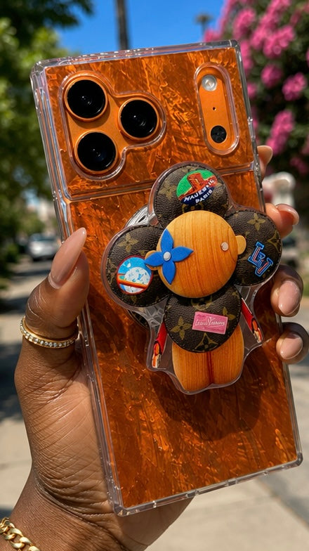 Lv Brown Vivienne Popsocket