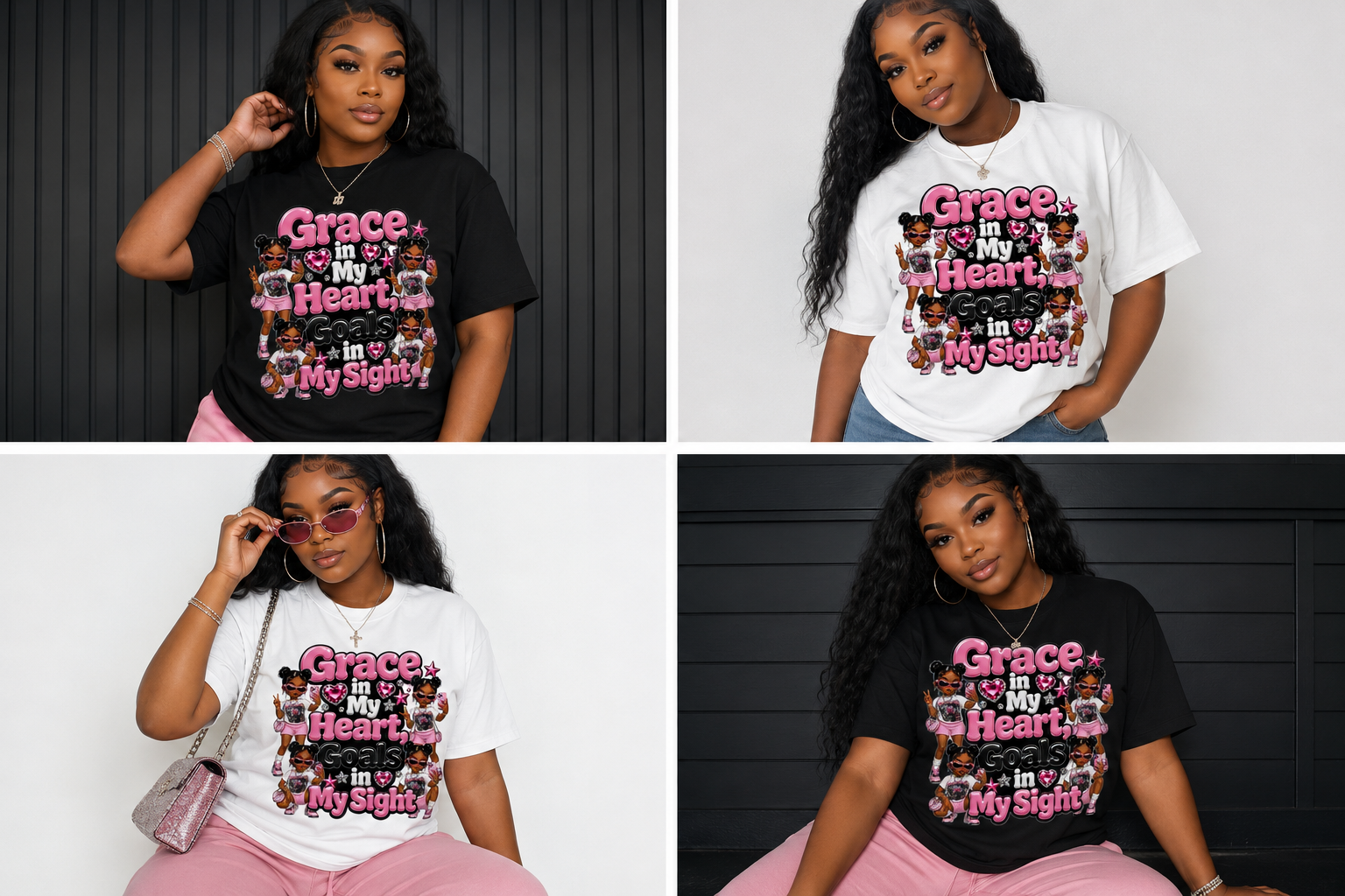Pink Grace Bling Tee