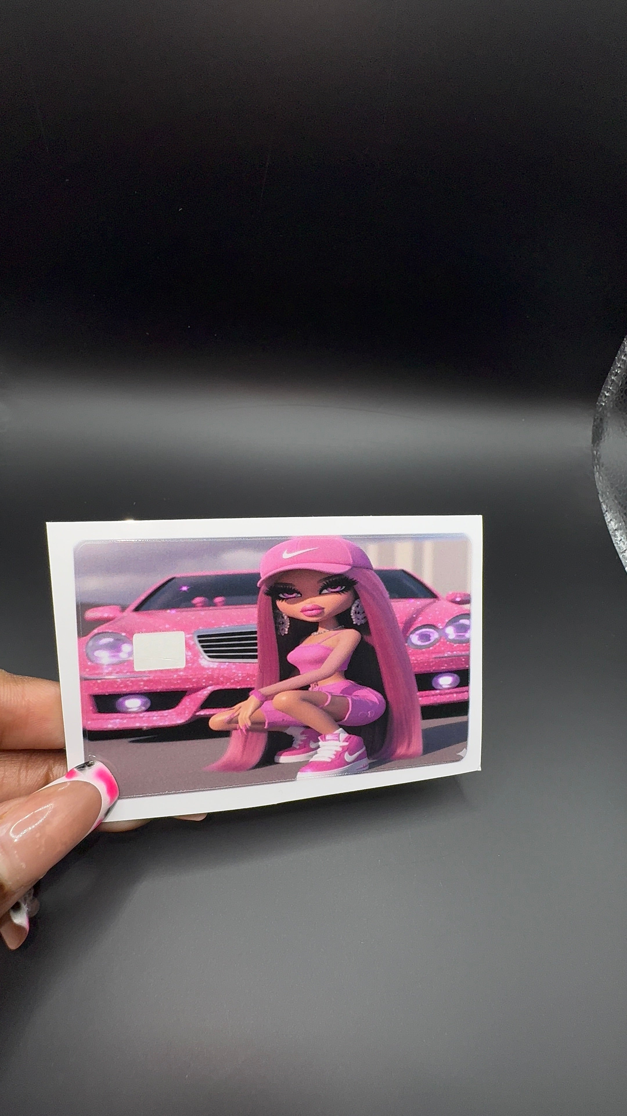 Pink Bratz Debit Card Sticker