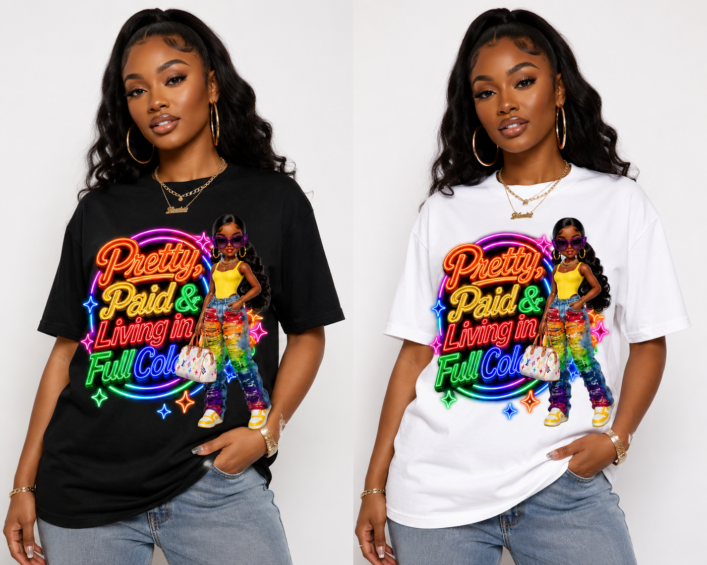 Pretty and Paid Neon Tee