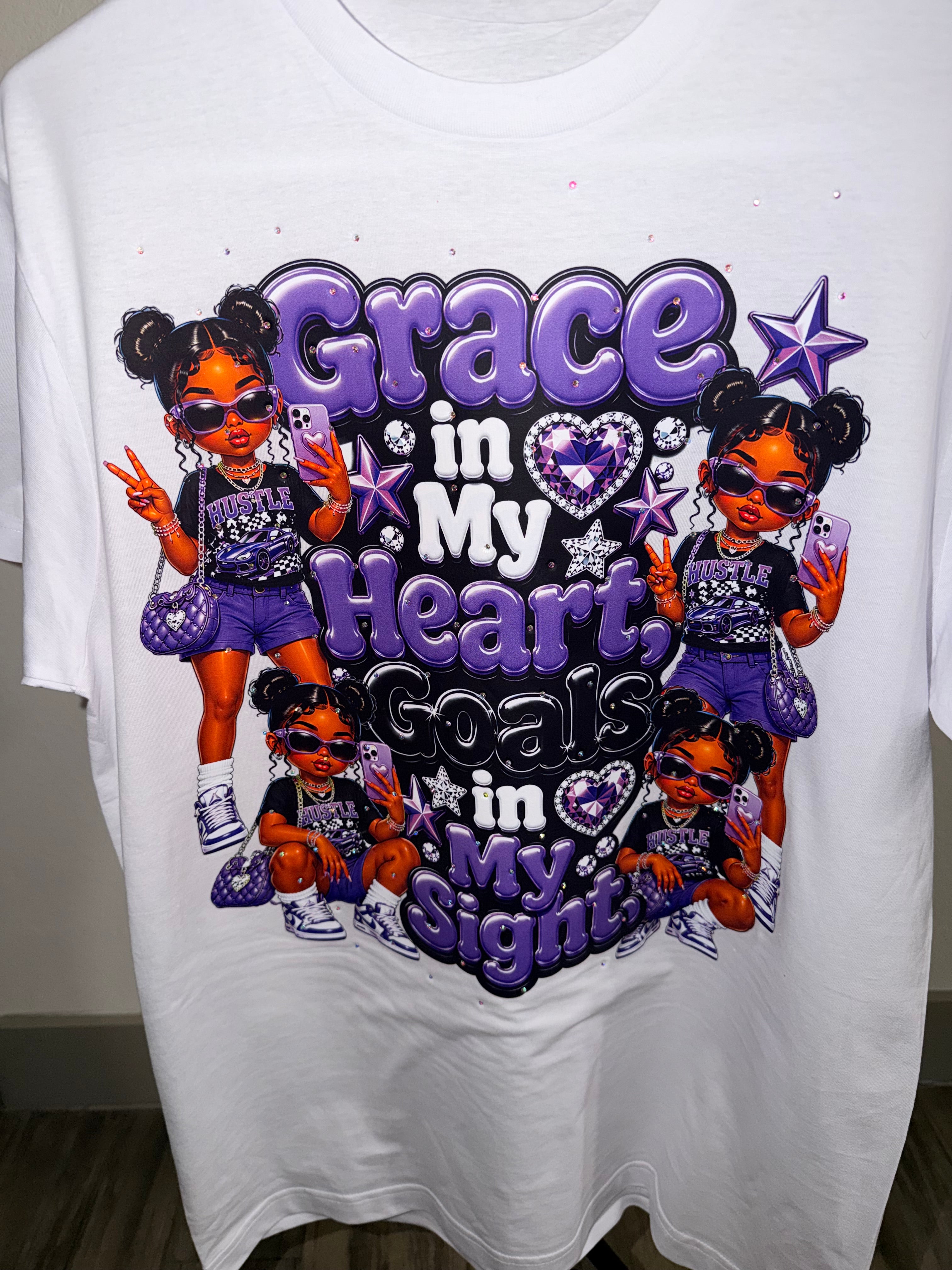 Purple Grace Bling Tee