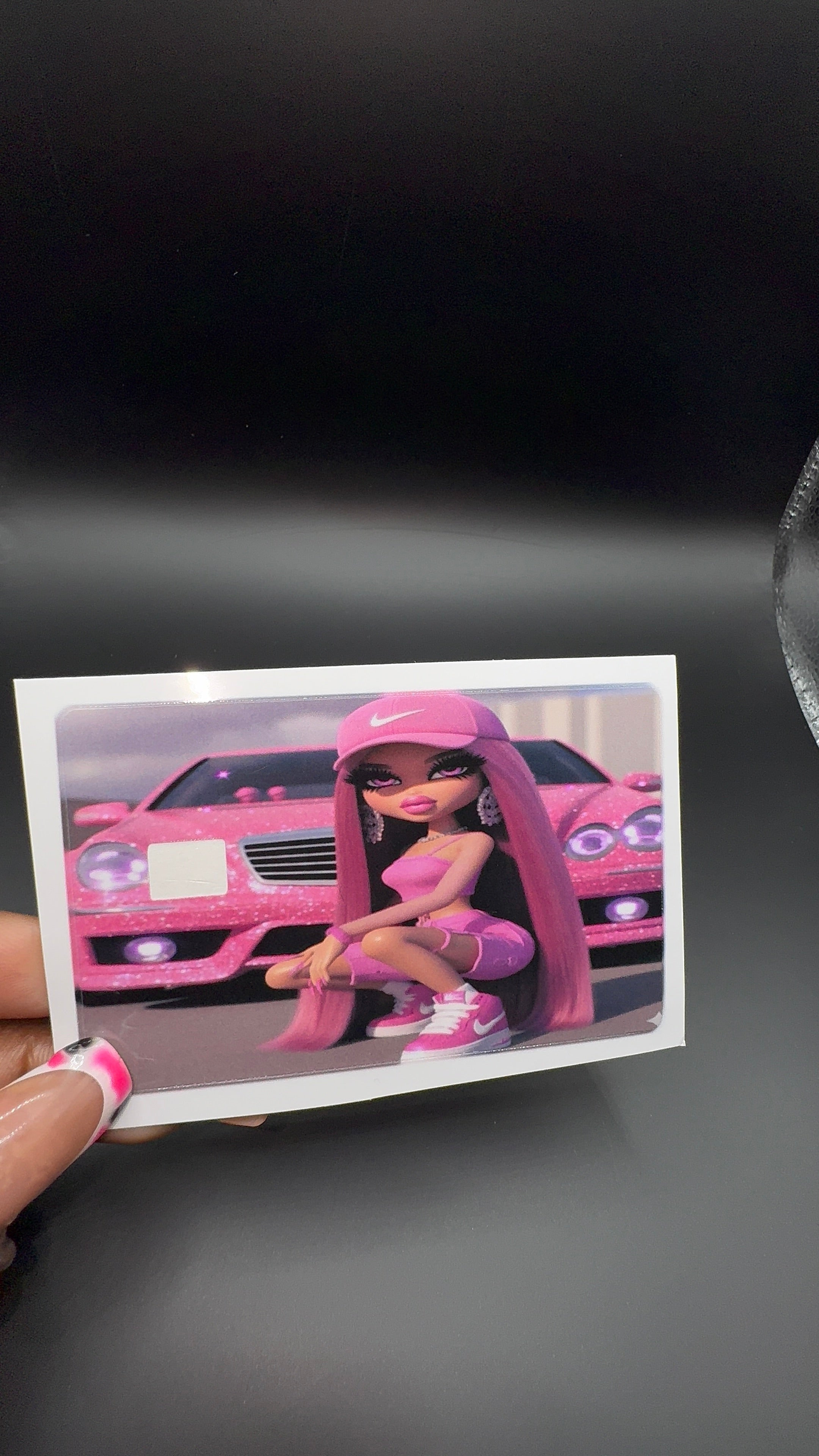 Pink Bratz Debit Card Sticker