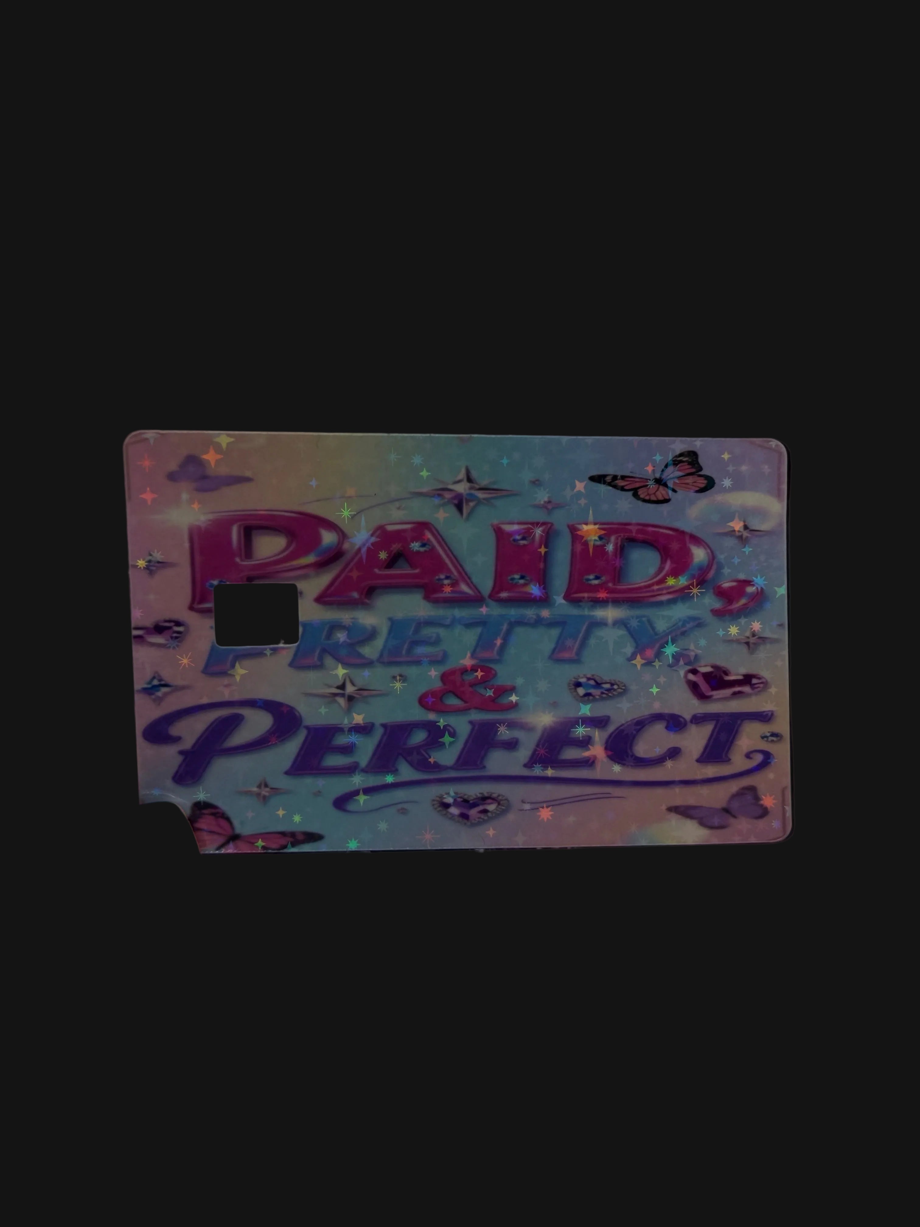 Pretty and Paid Debit Card Sticker