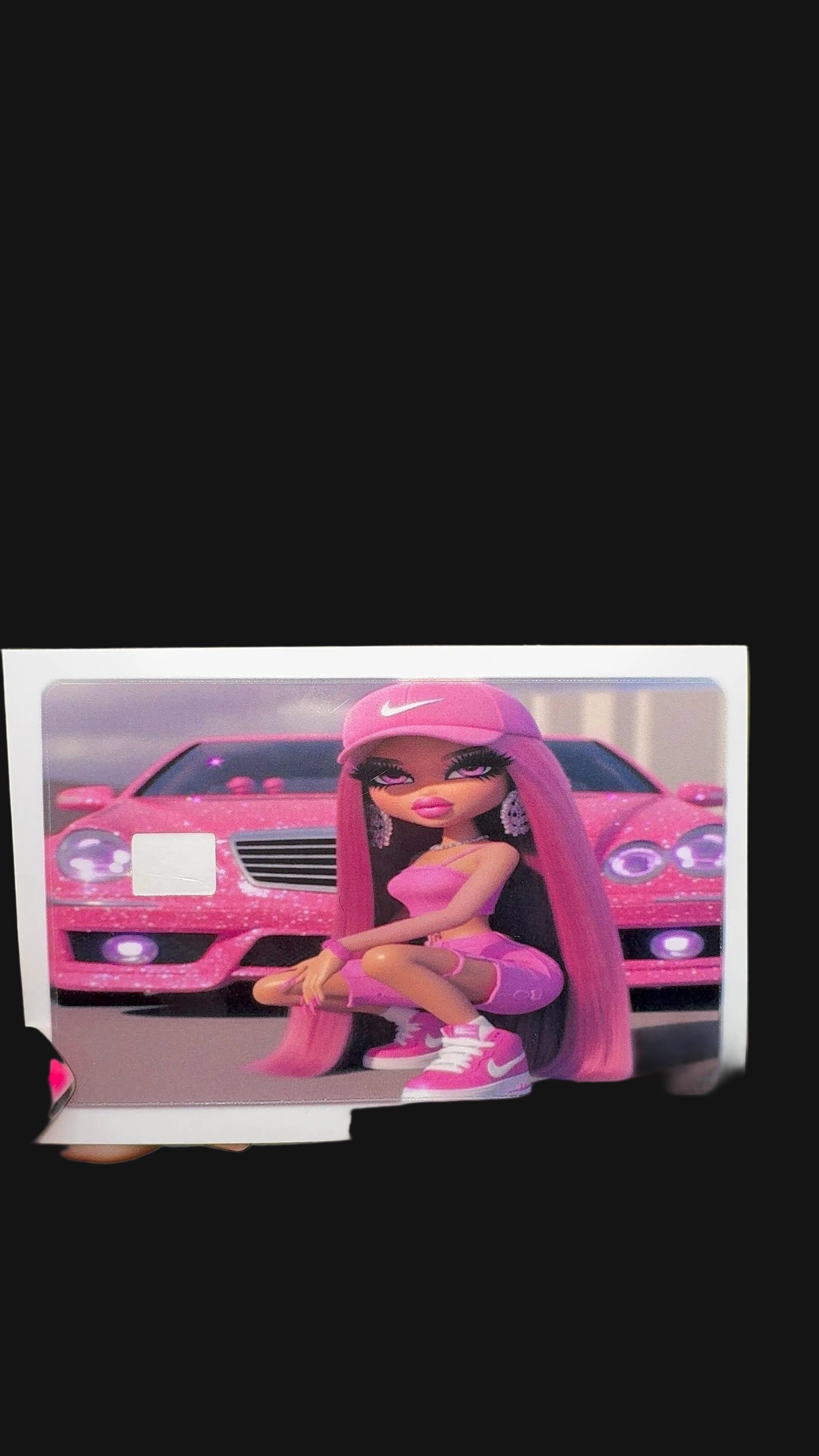 Pink Bratz Debit Card Sticker