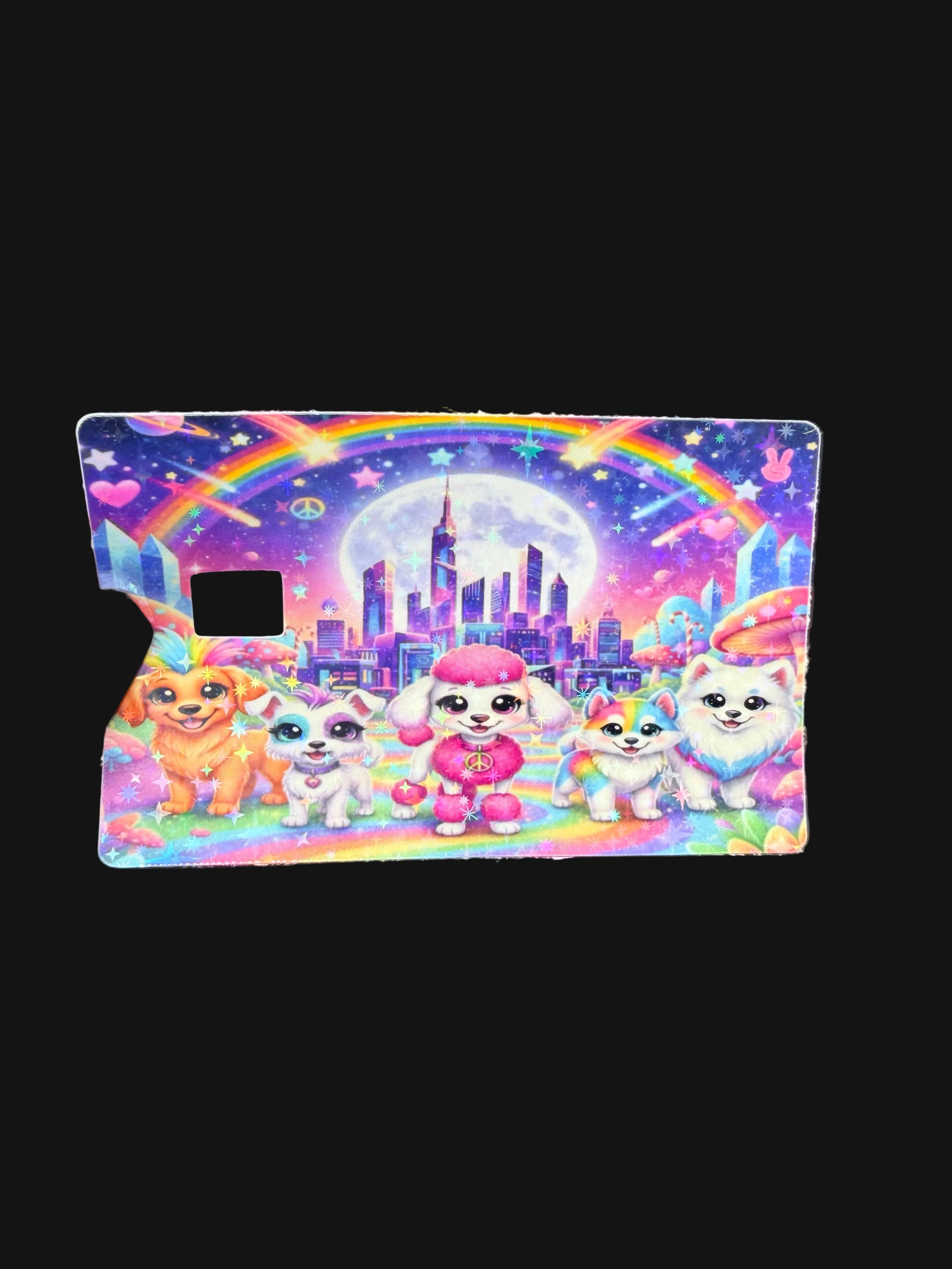 Lisa Frank Inspired Debit Card Sticker