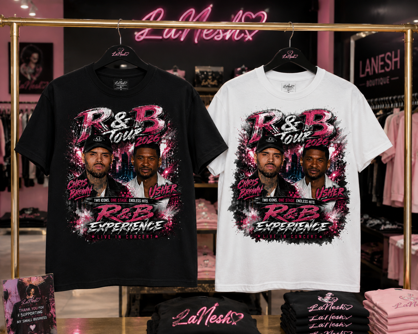 R &B Tour Pink  Tee 2