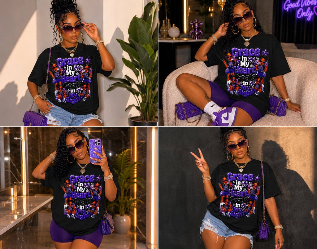 Purple Grace Bling Tee