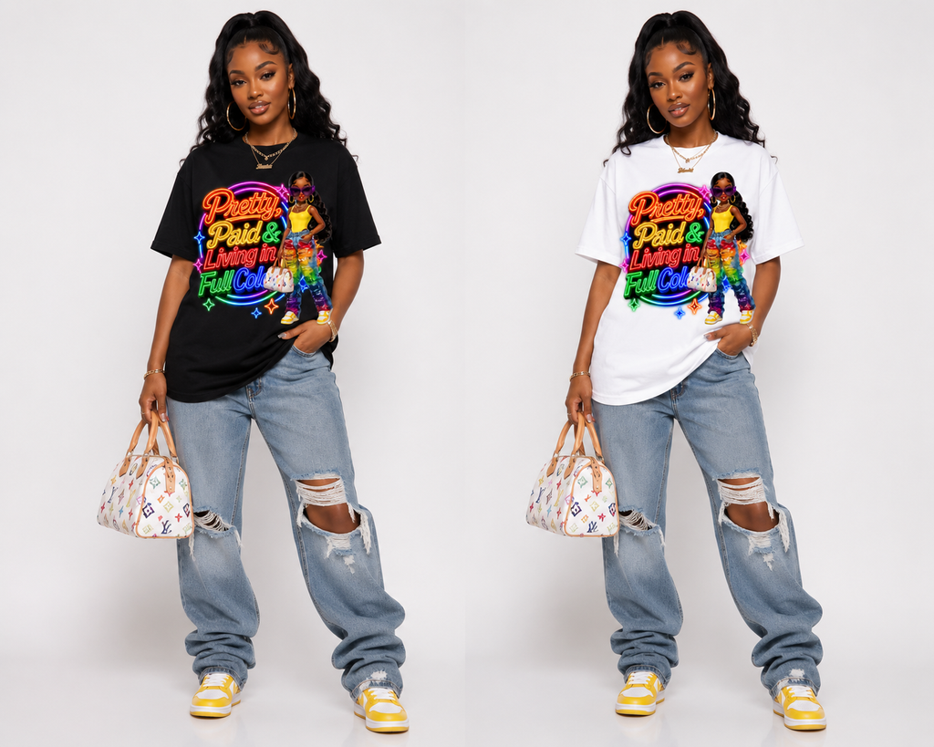 Pretty and Paid Neon Tee
