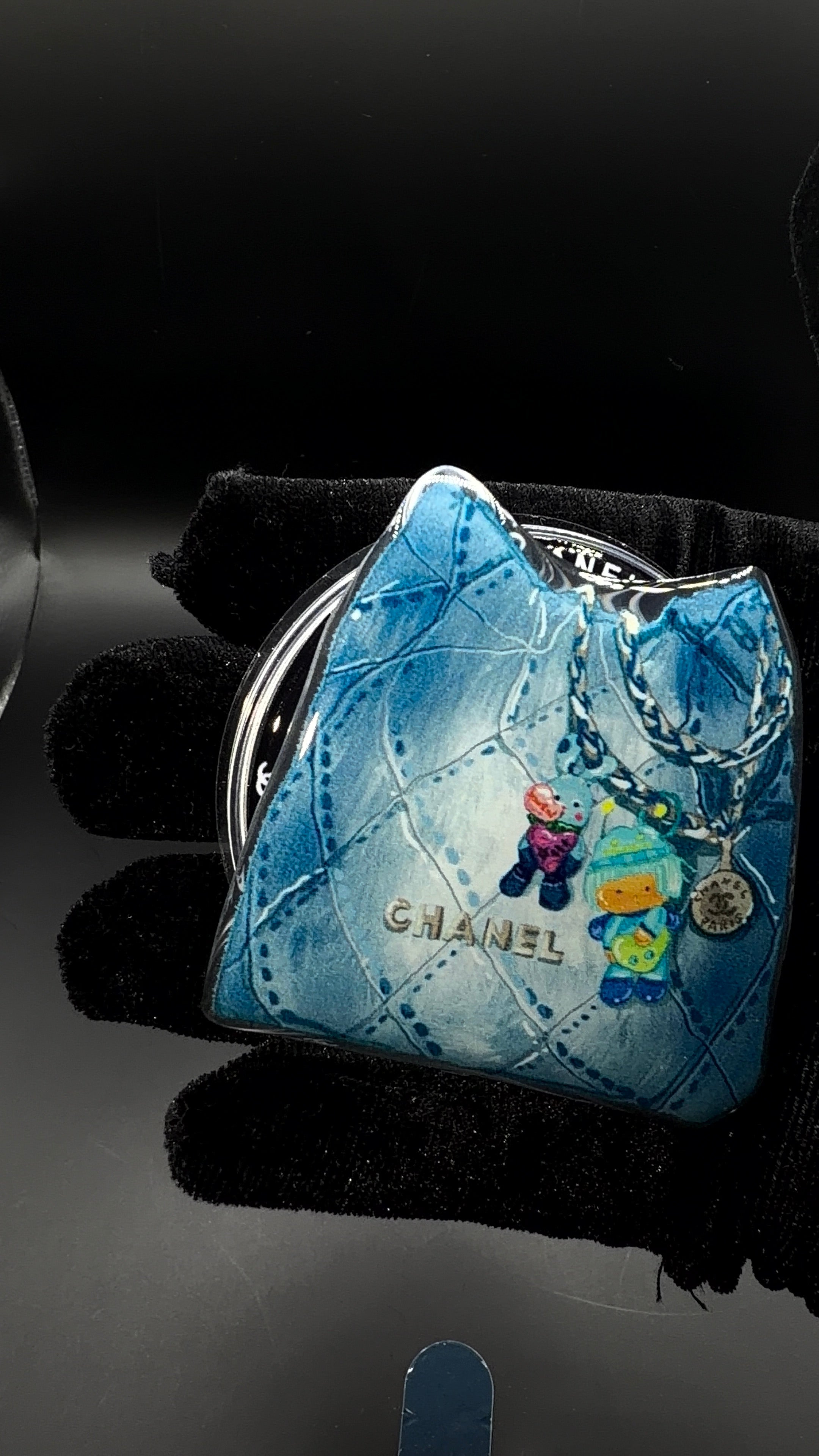 Chanel Denim Backpack Popsocket