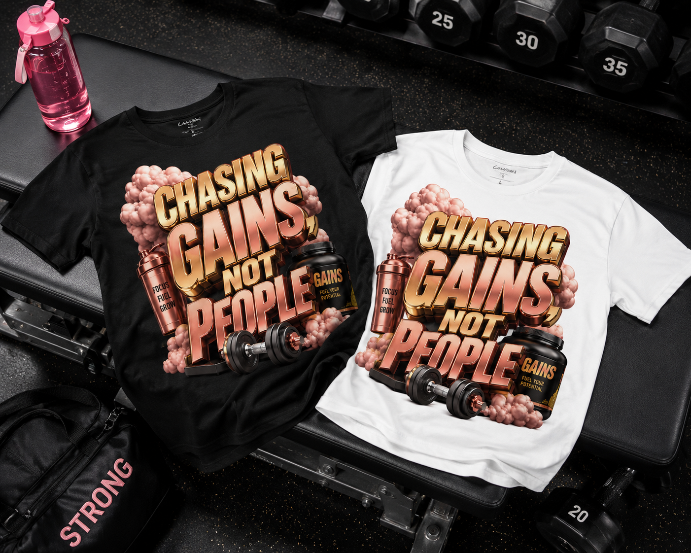 Chasing Gains Not People Tee