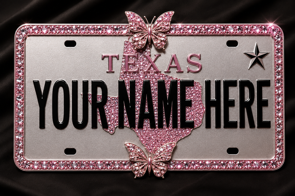 Pink License Plate Tee