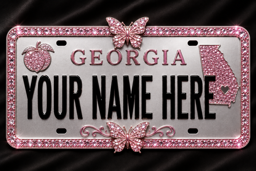 Pink License Plate Tee