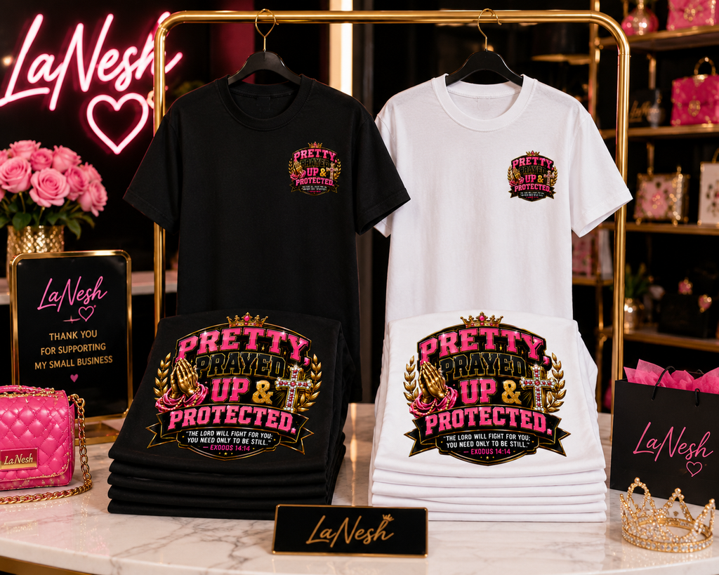 Pretty And Protected Pink(front and back) Tee