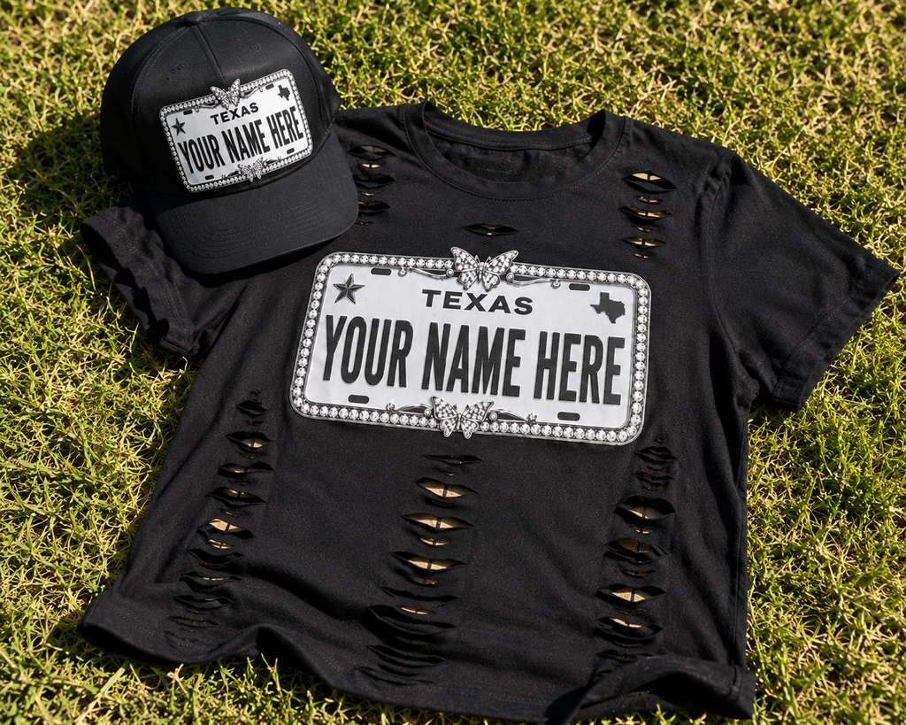 license Plate custom Hat