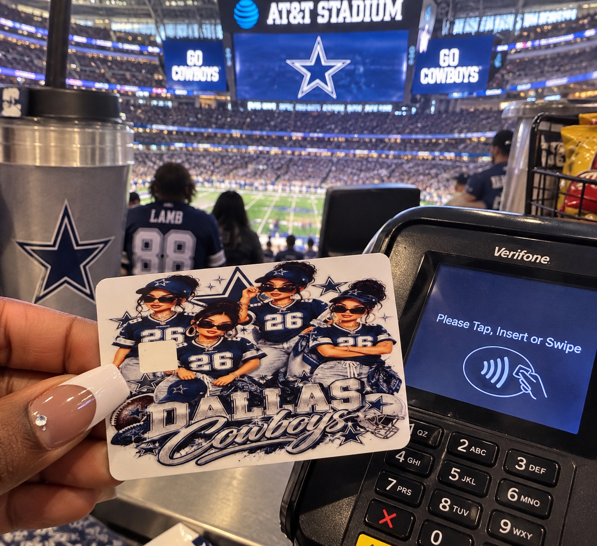 Dallas Cowboys Girls Debit Card skin