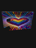 Rainbow Heart Debit Card Sticker