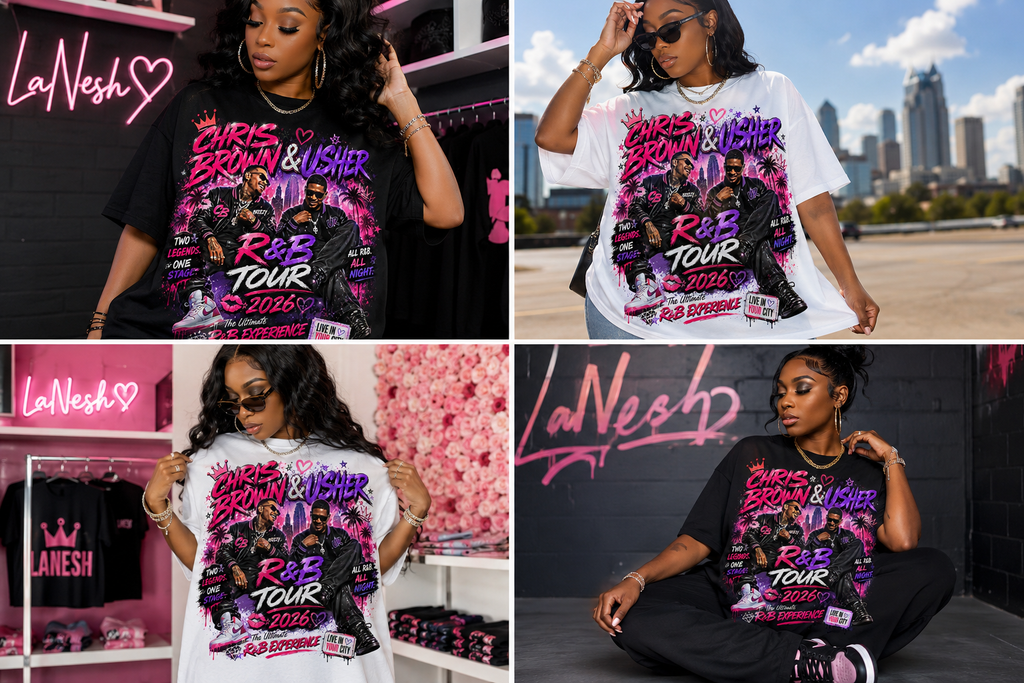 R&B Pink and Purple Tour Tee