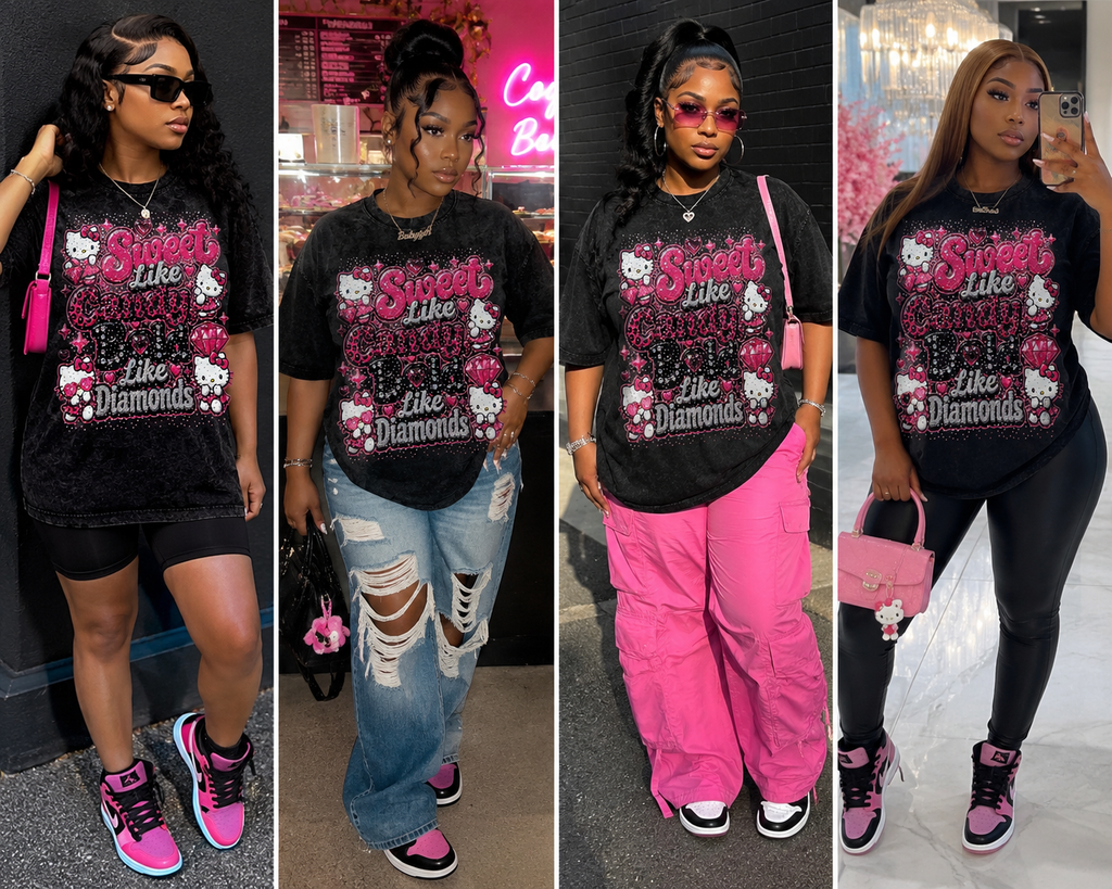 Hello Kitty Sweet Like Candy Bling Tee