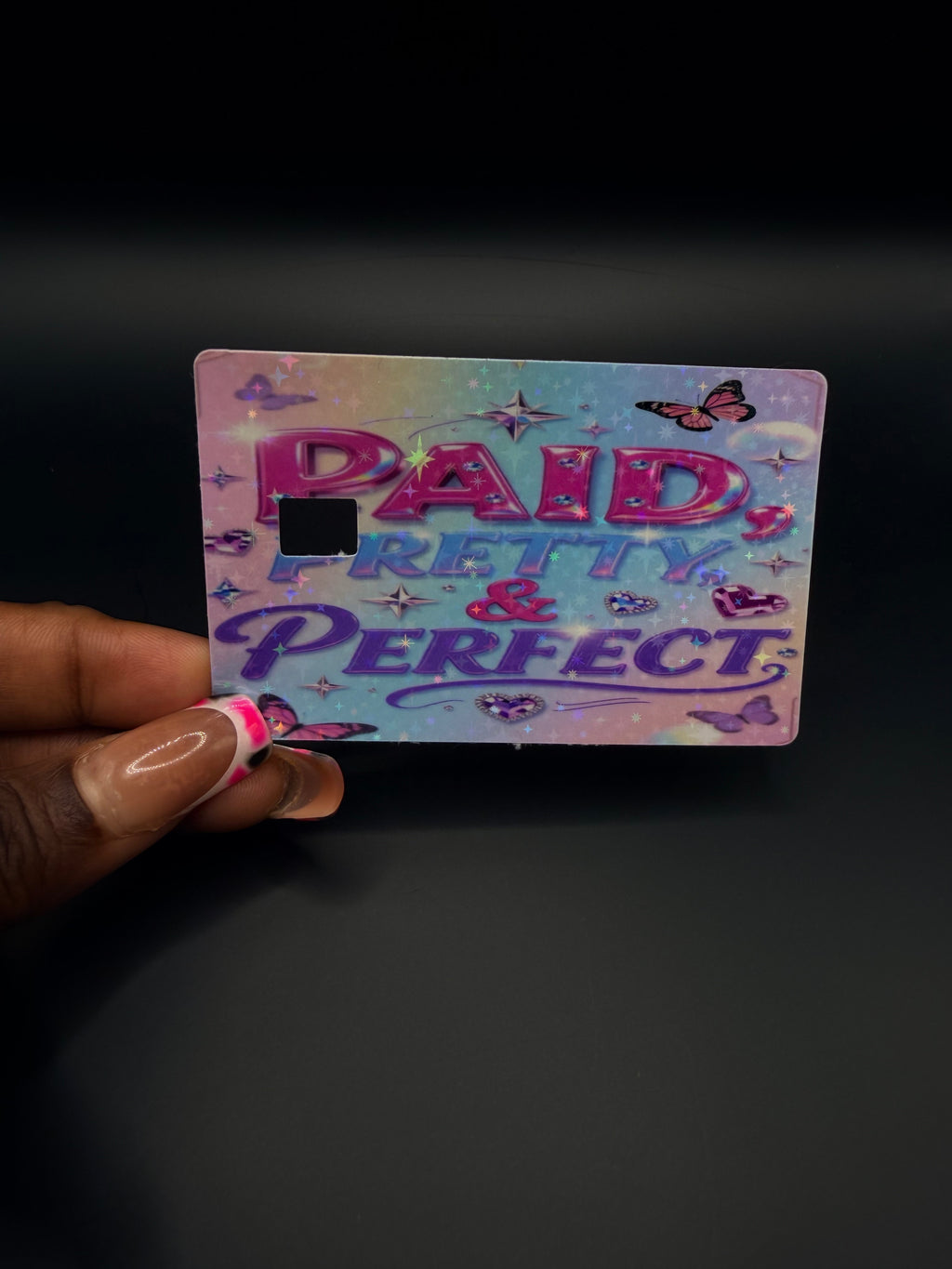 Pretty and Paid Debit Card Sticker