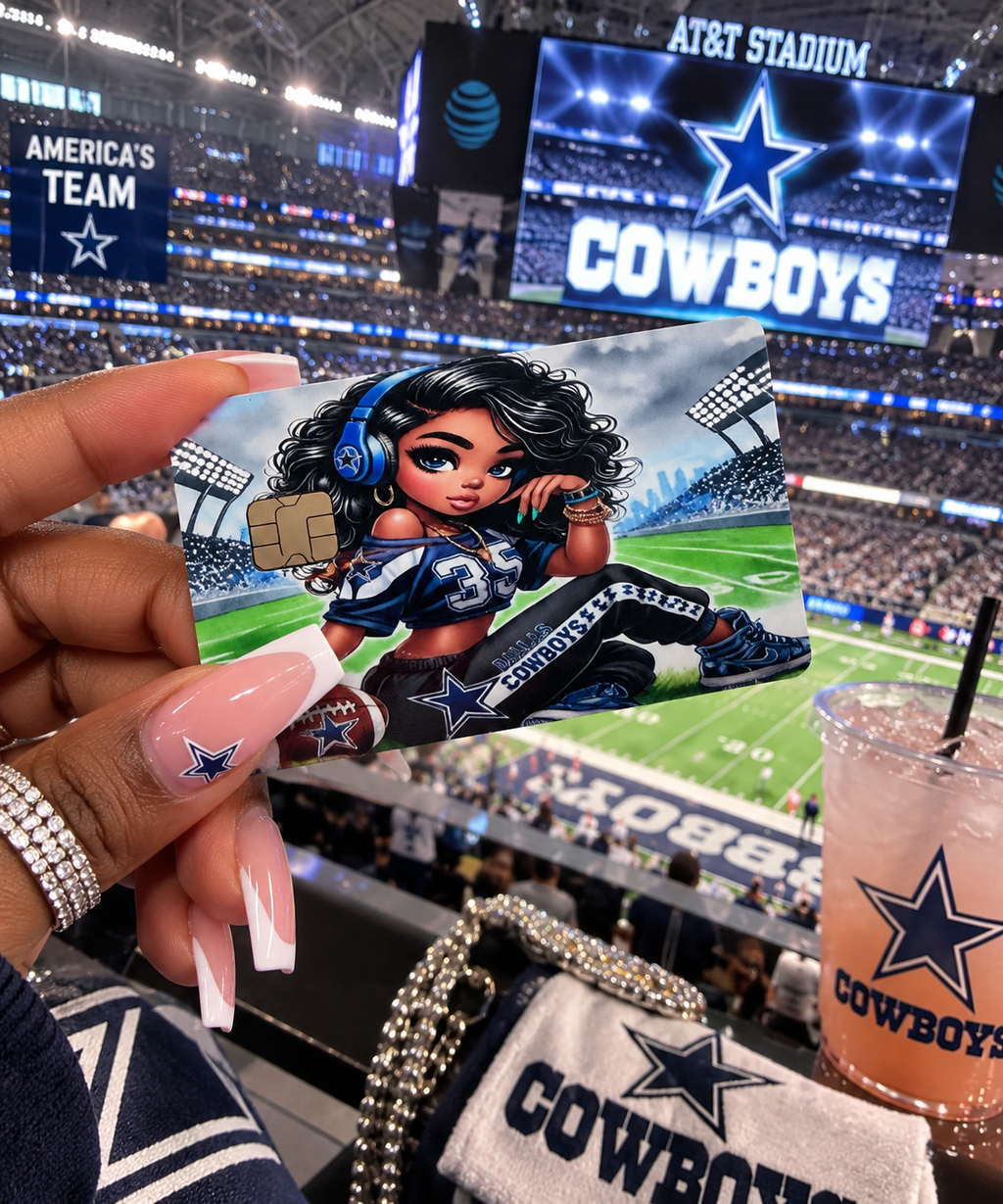 Dallas Cowboys Girl Debit Card skin