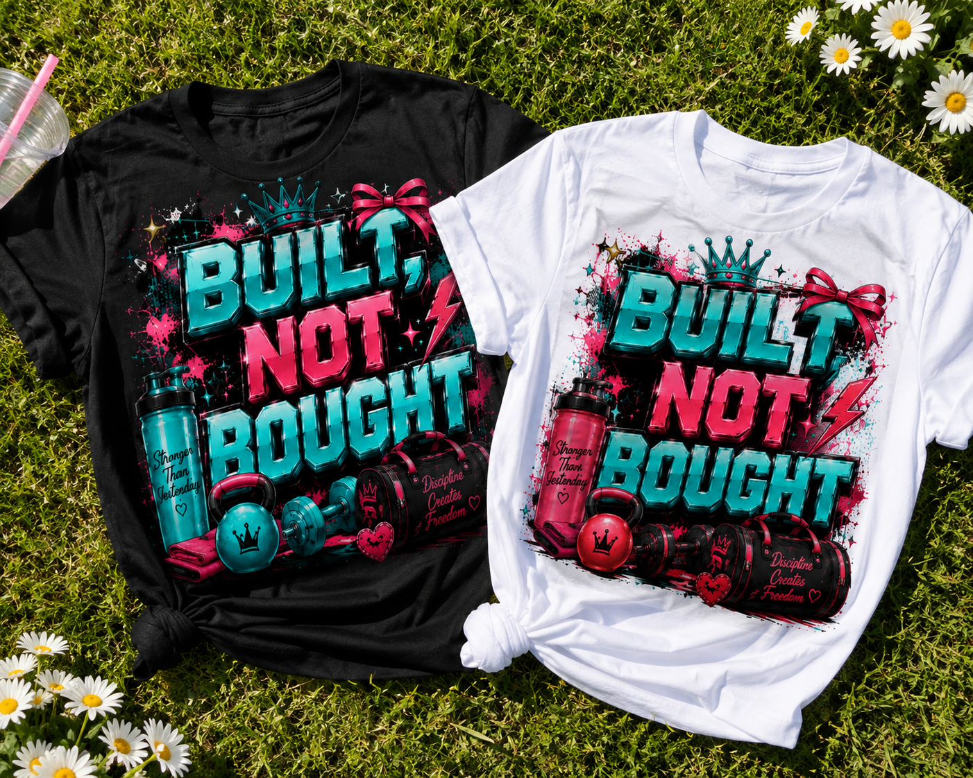 Built Not Bought Teal Tee