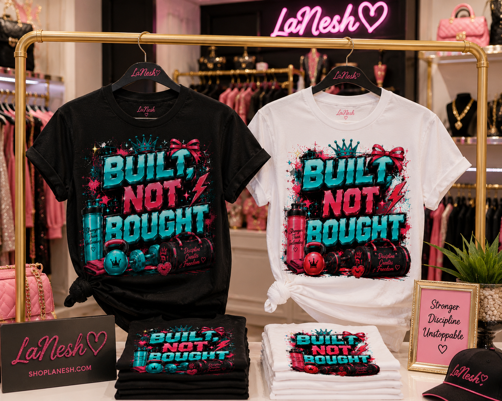 Built Not Bought Teal Tee