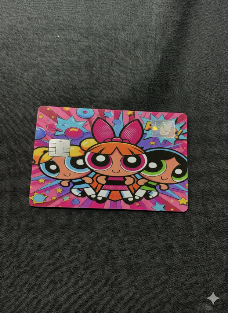 POWER PUFF DEBIT CARD STICKER