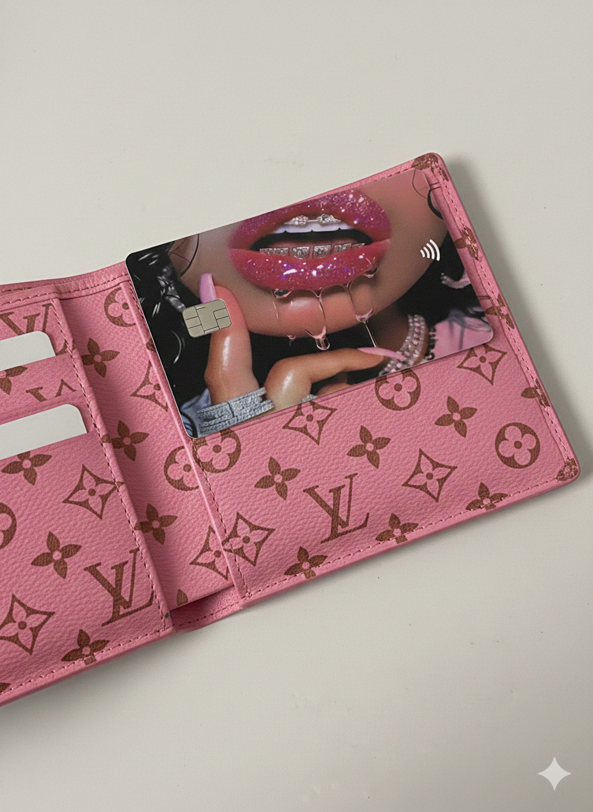 LIP DRIP DEBIT CARD STICKER