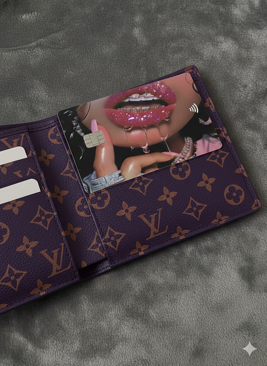LIP DRIP DEBIT CARD STICKER