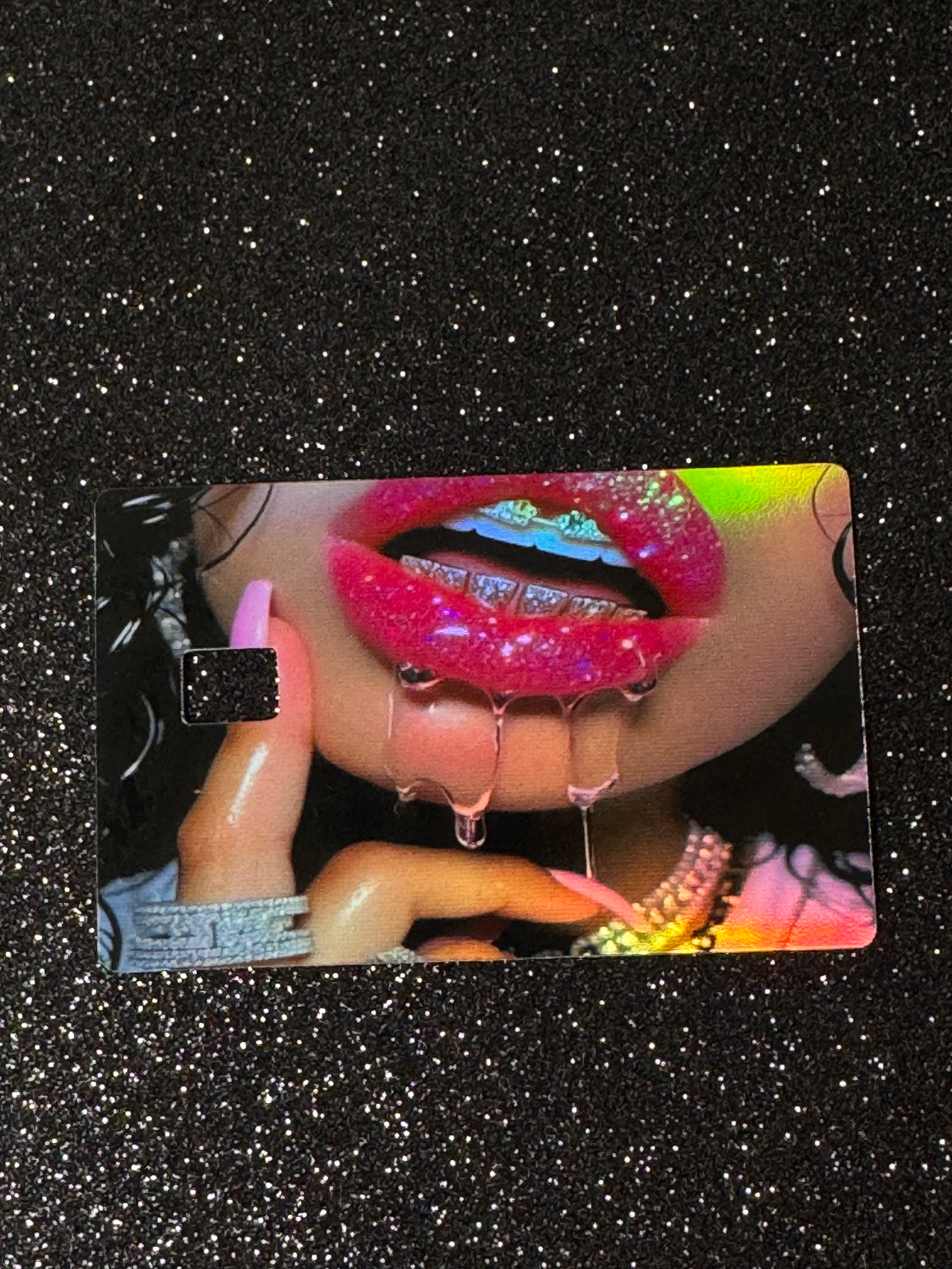 LIP DRIP DEBIT CARD STICKER