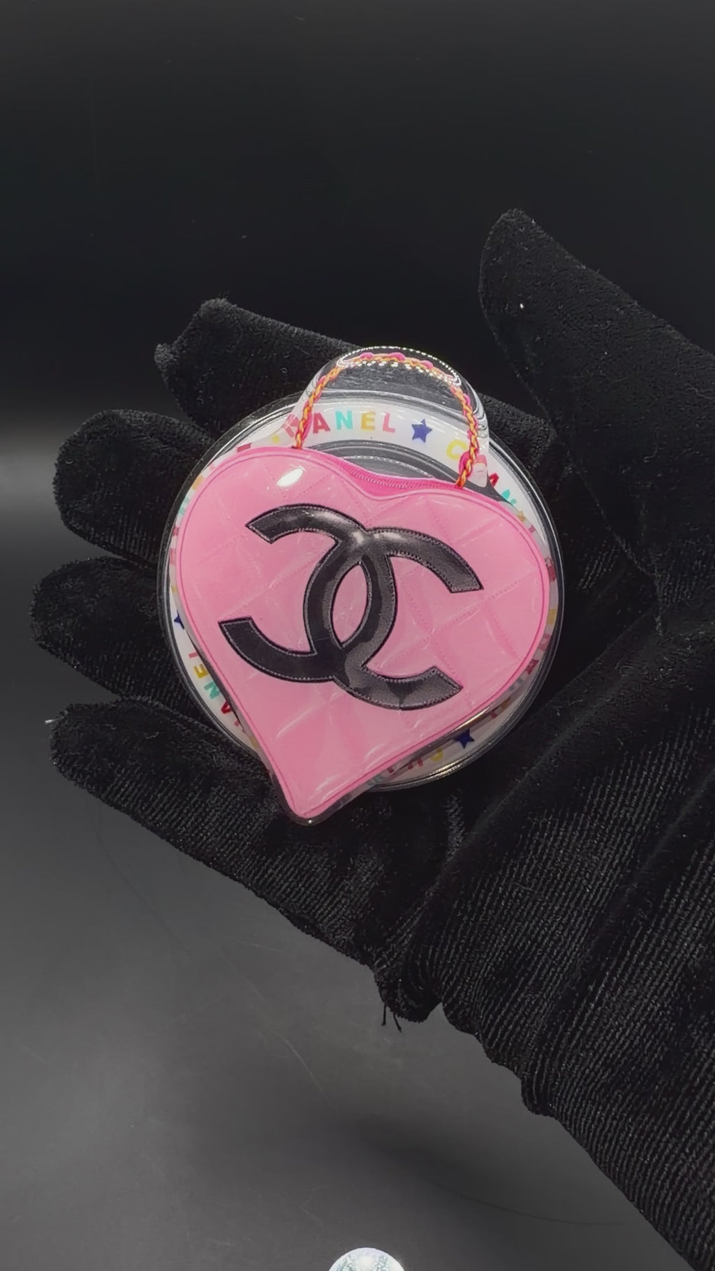 Pink Chanel Heart Popsocket