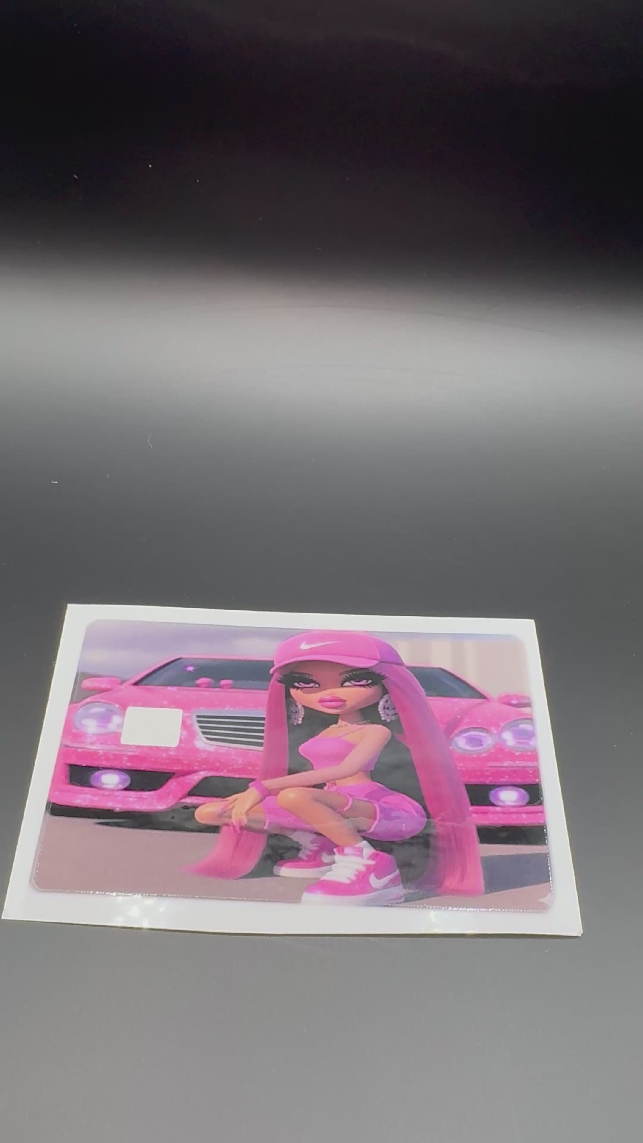 Pink Bratz Debit Card Sticker