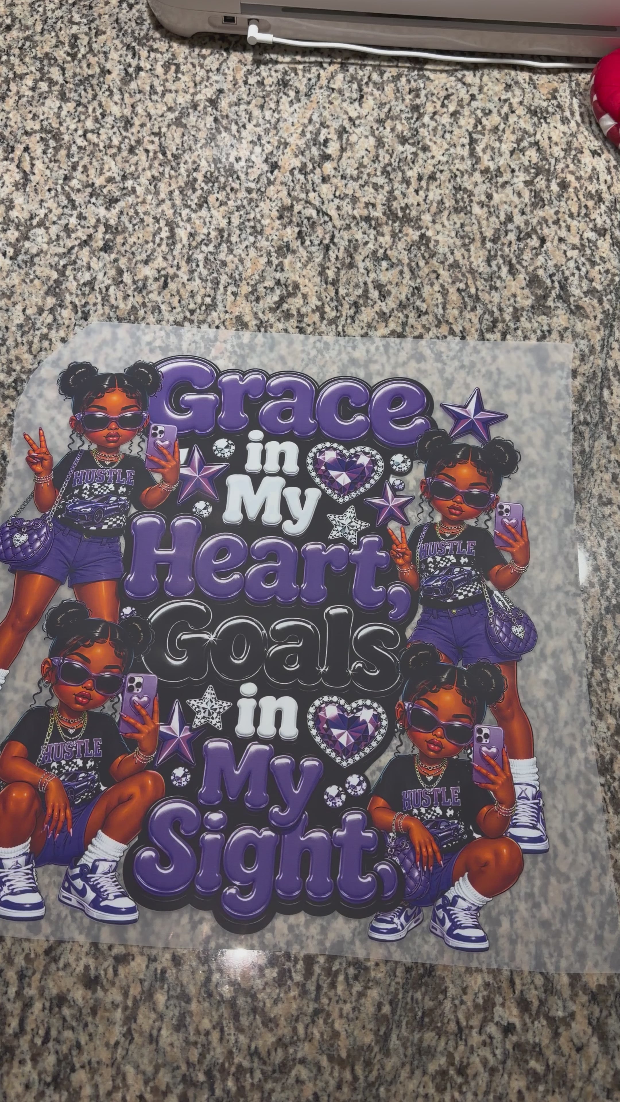 Purple Grace Bling Tee