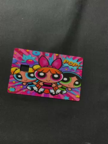 POWER PUFF DEBIT CARD STICKER