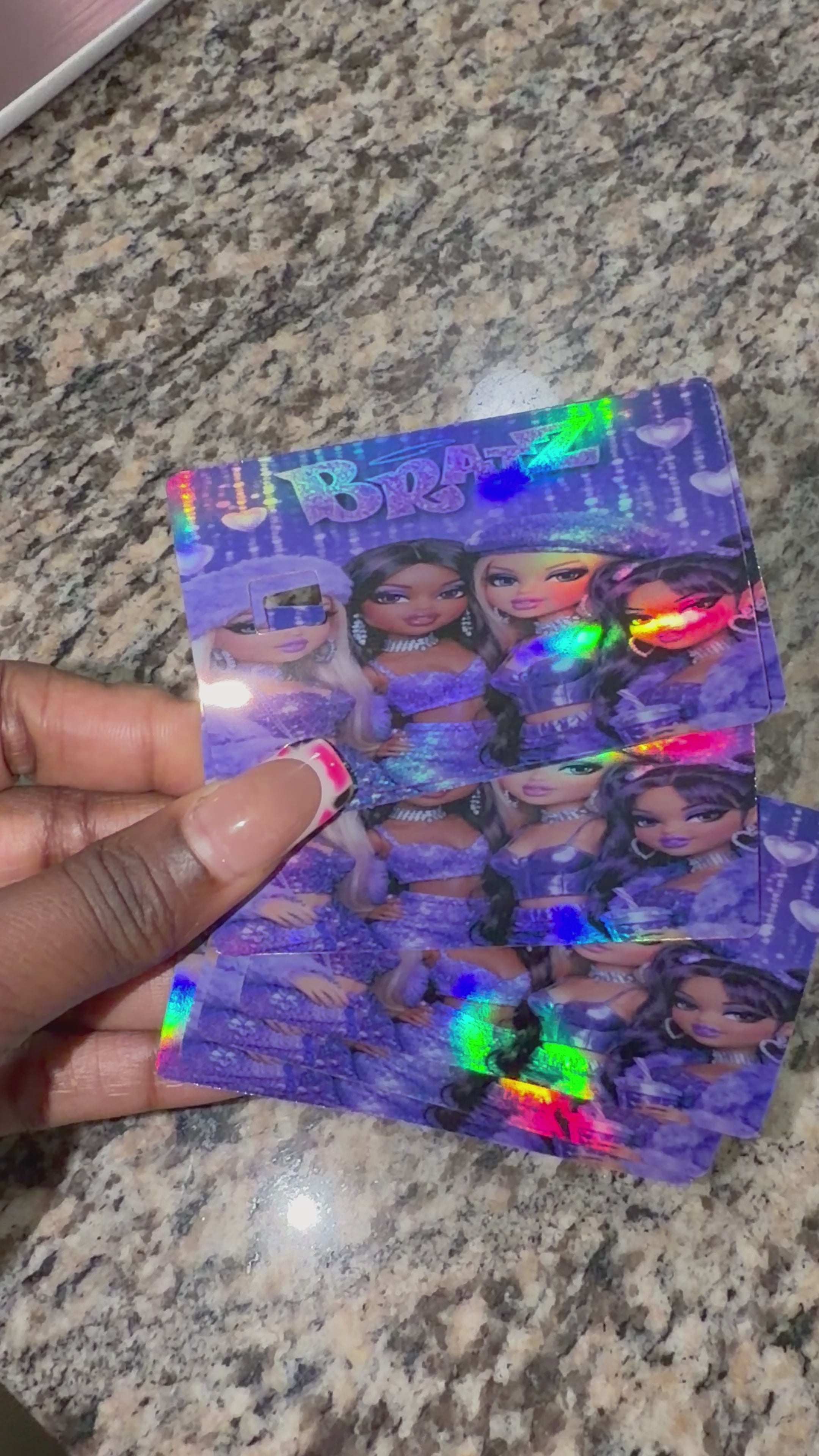 Purple Bratz Debit Card sticker