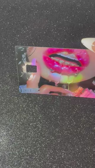 LIP DRIP DEBIT CARD STICKER