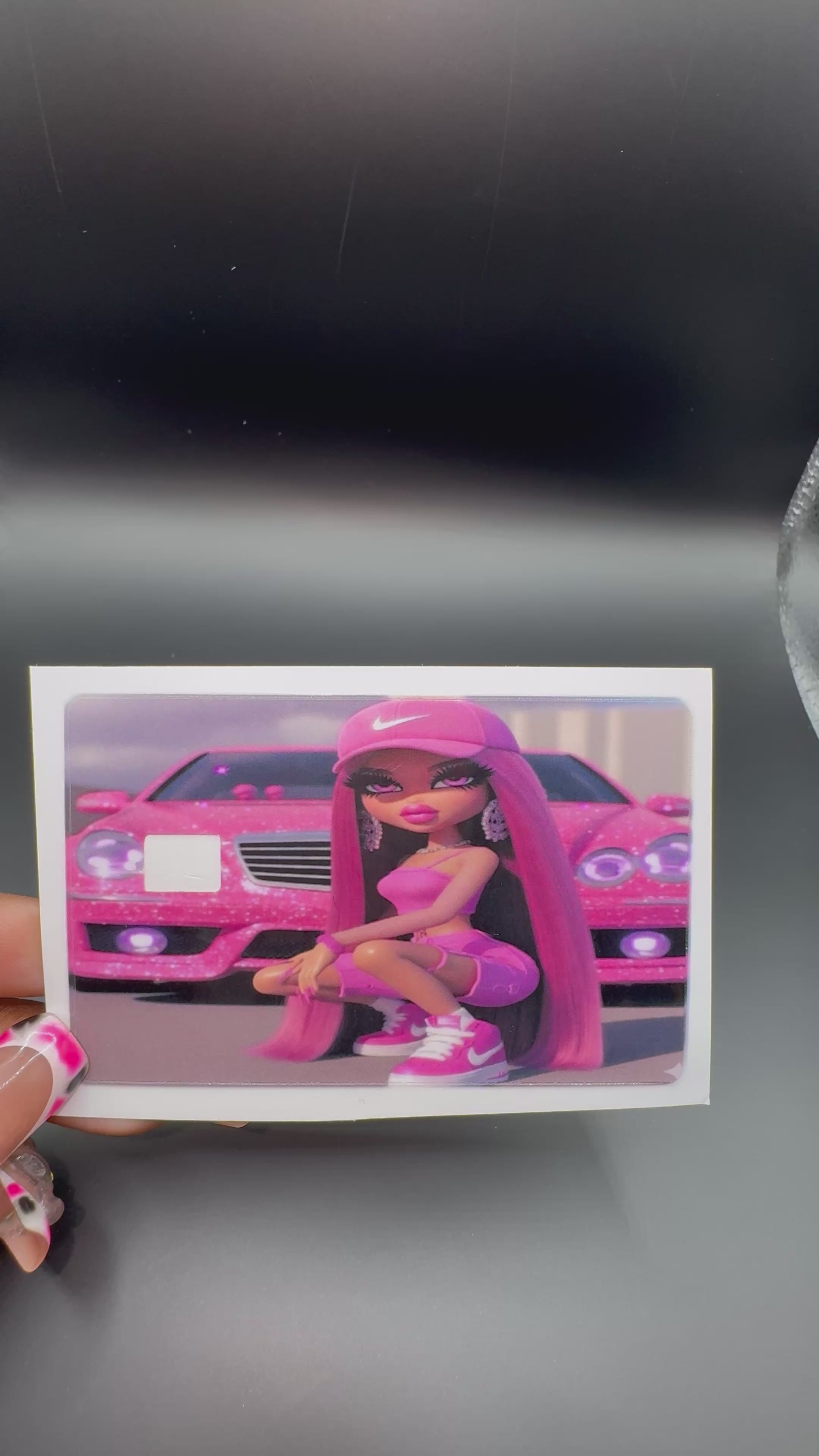 Pink Bratz Debit Card Sticker