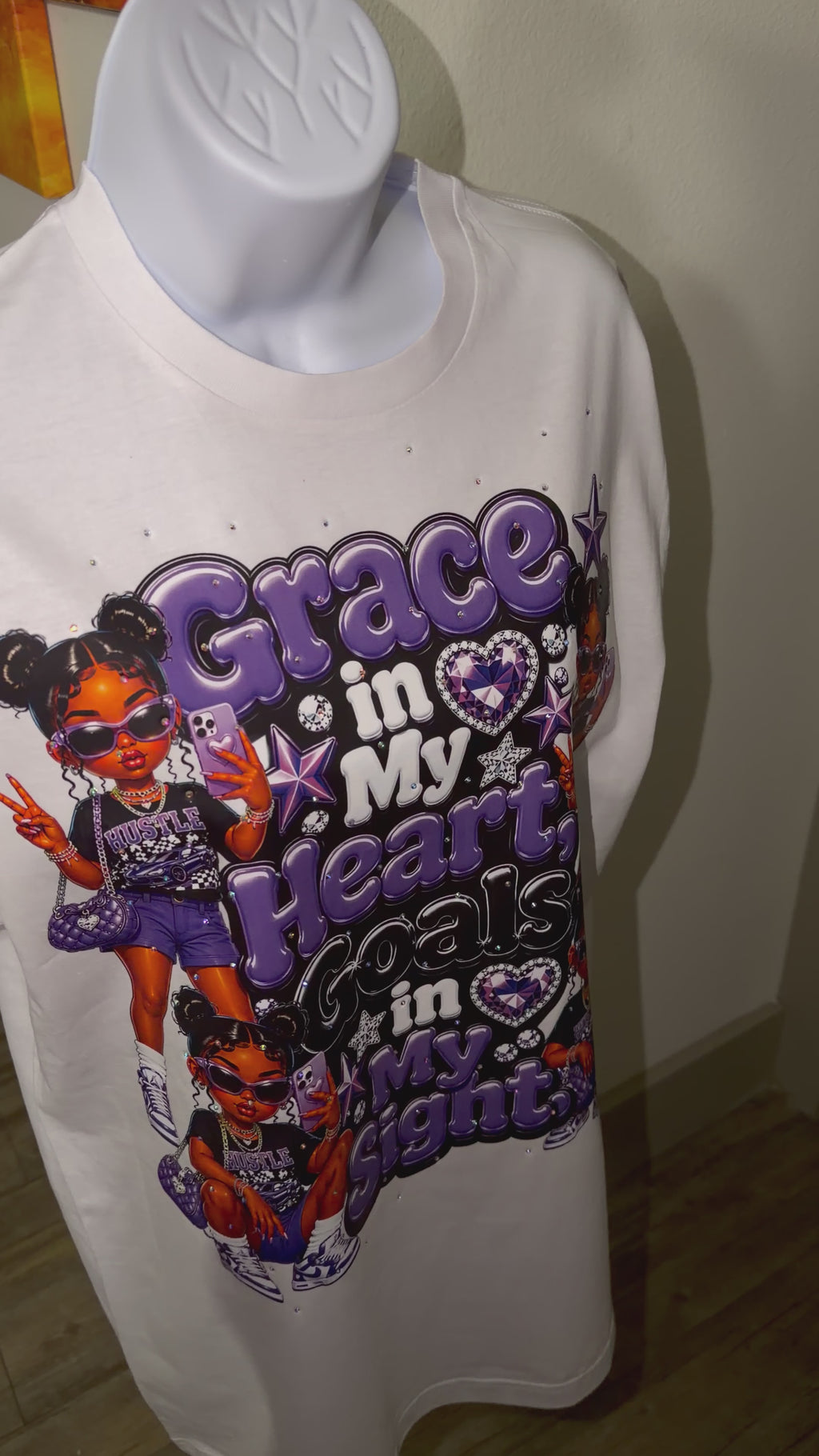 Purple Grace Bling Tee