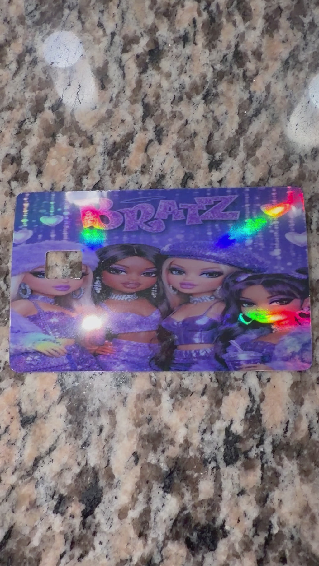 Purple Bratz Debit Card sticker