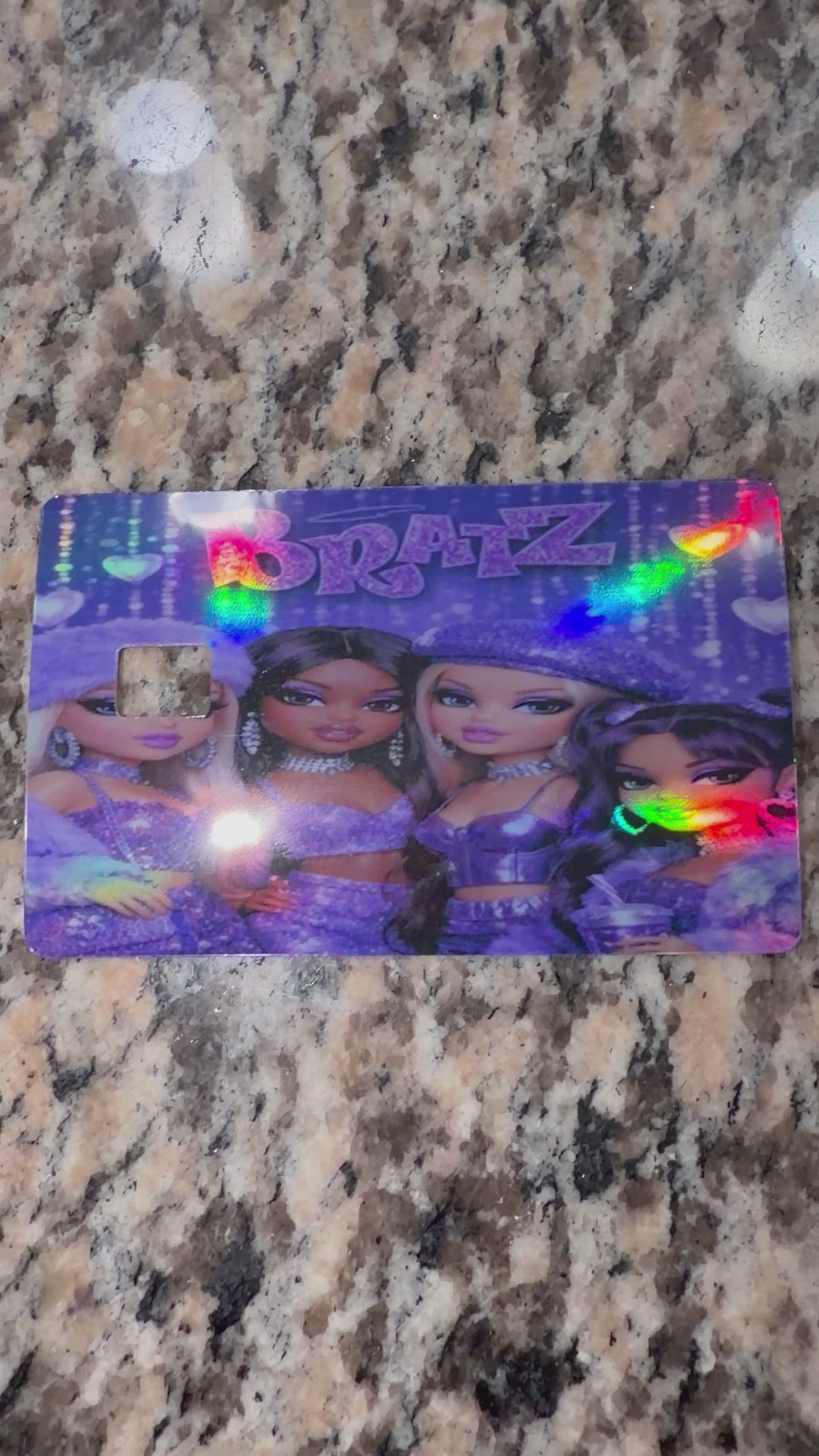 Purple Bratz Debit Card sticker