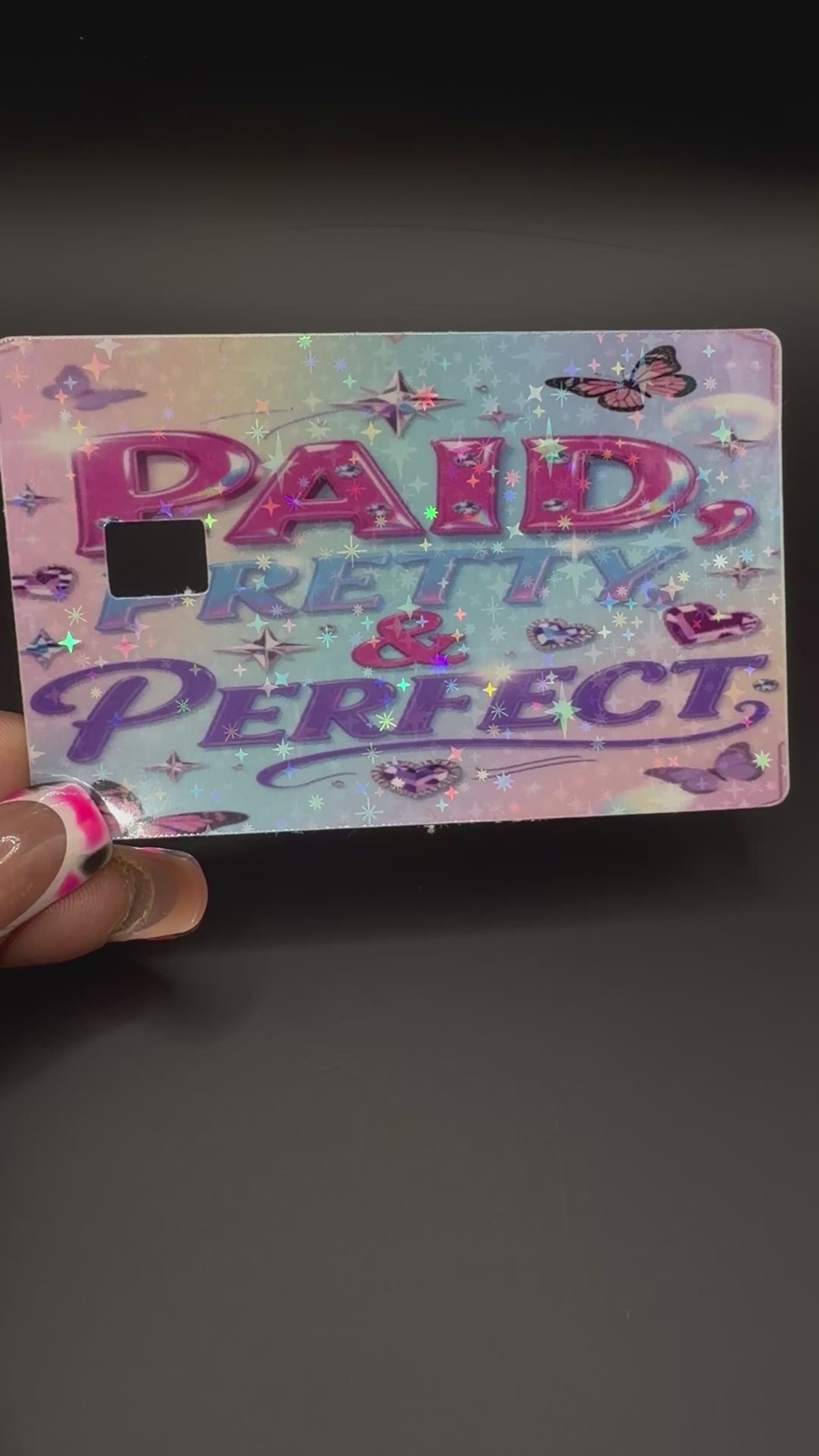 Pretty and Paid Debit Card Sticker