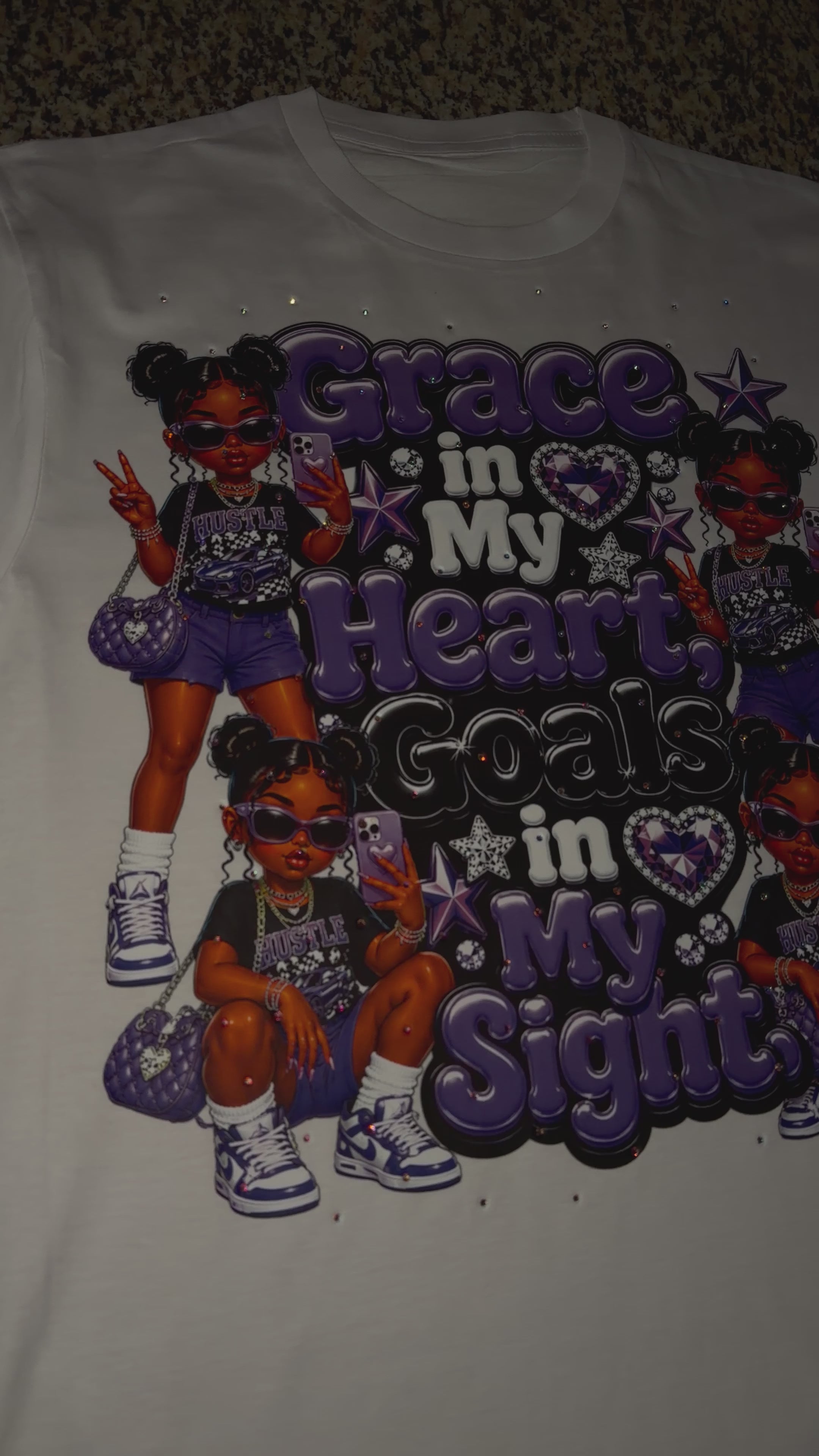 Purple Grace Bling Tee