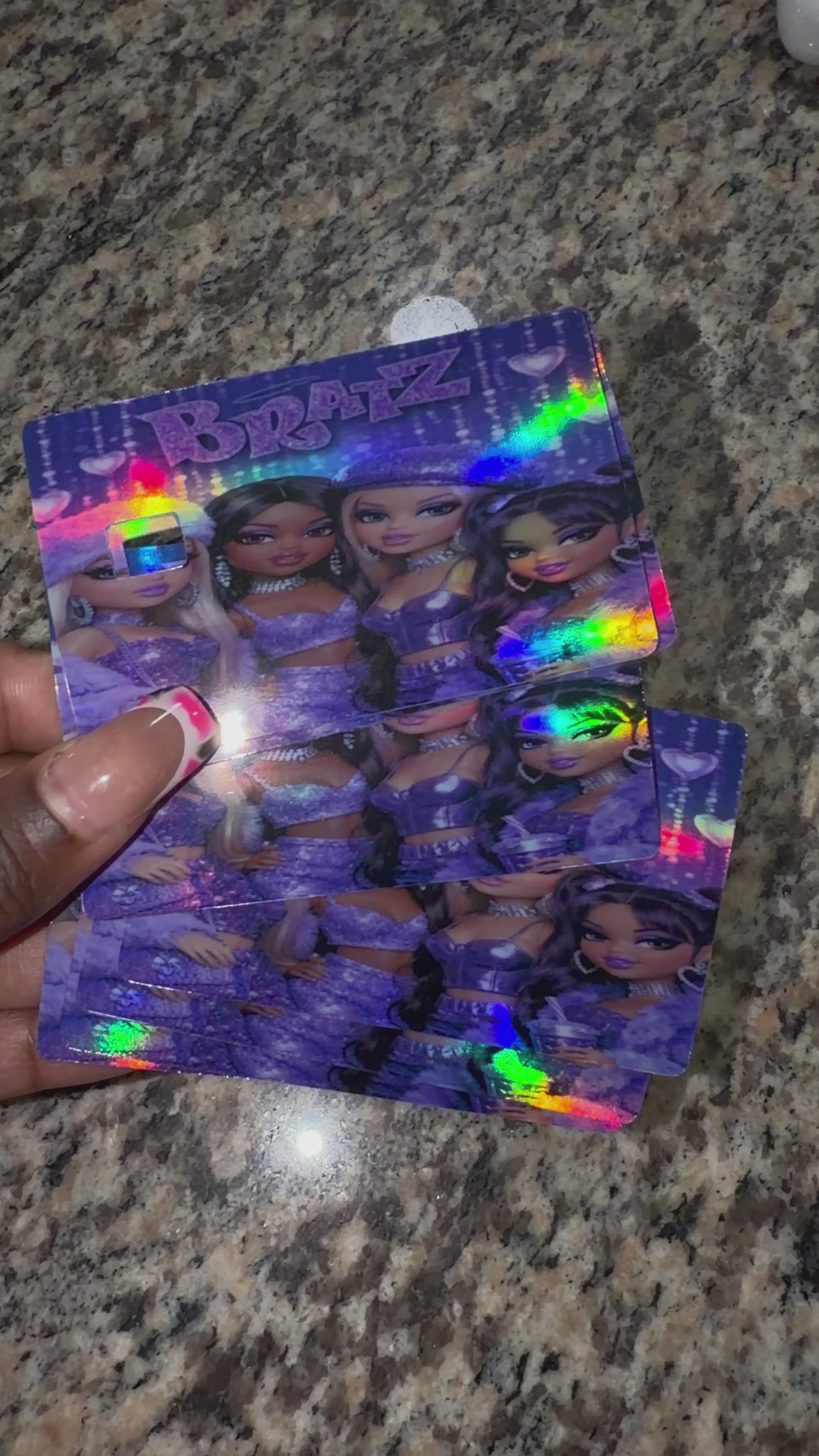 Purple Bratz Debit Card sticker