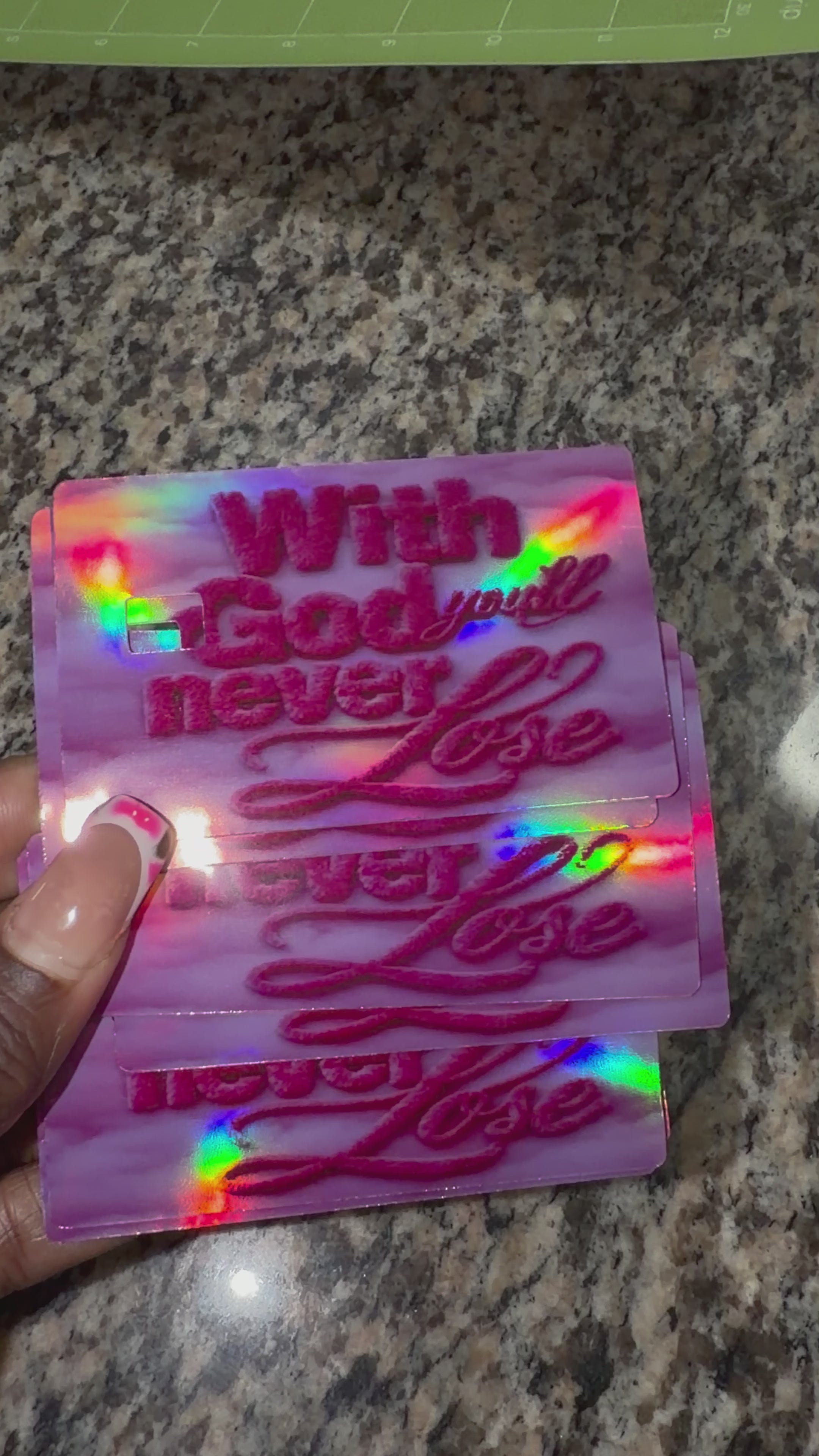 “With God “ Debit Card Sticker