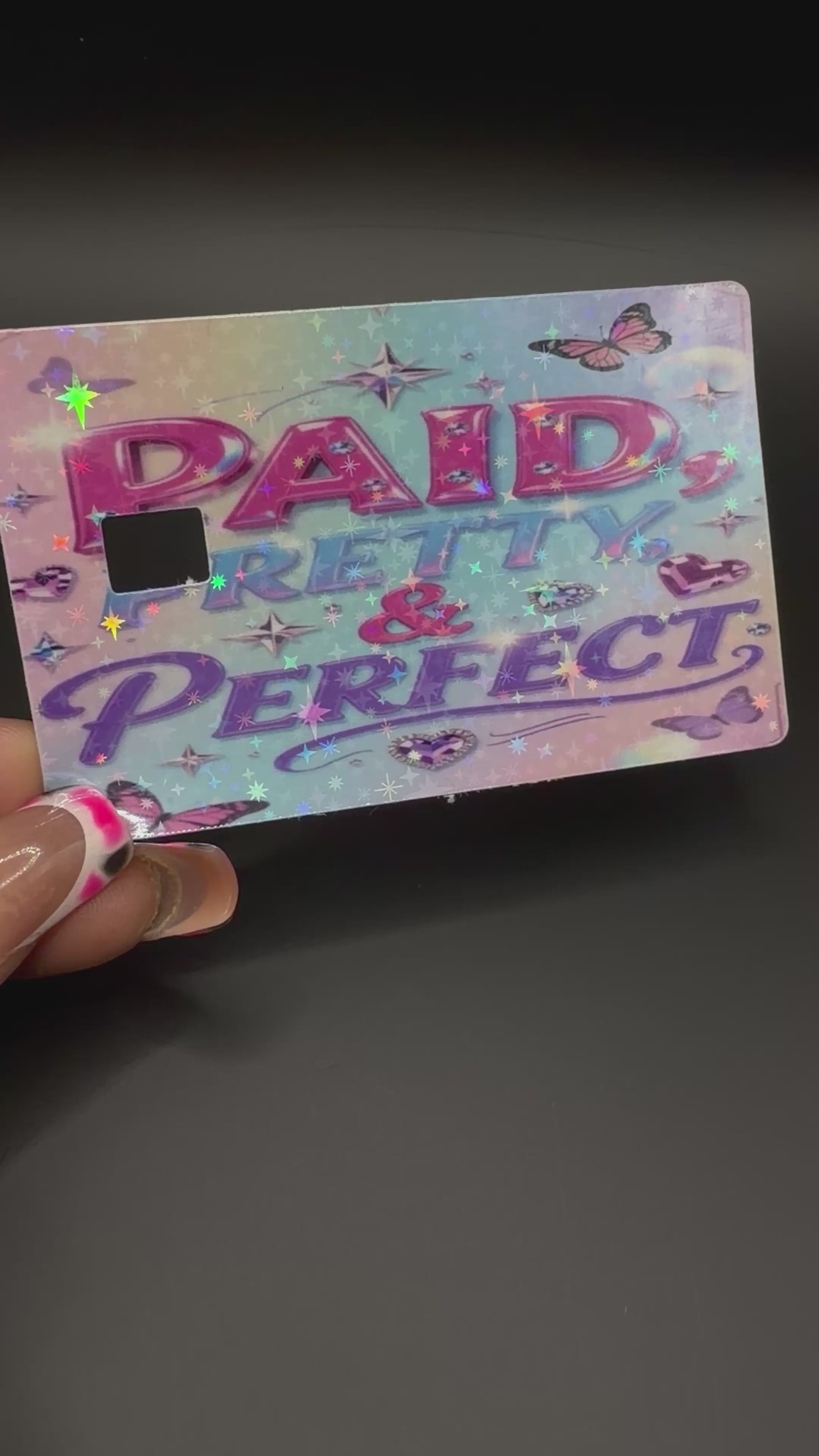 Pretty and Paid Debit Card Sticker
