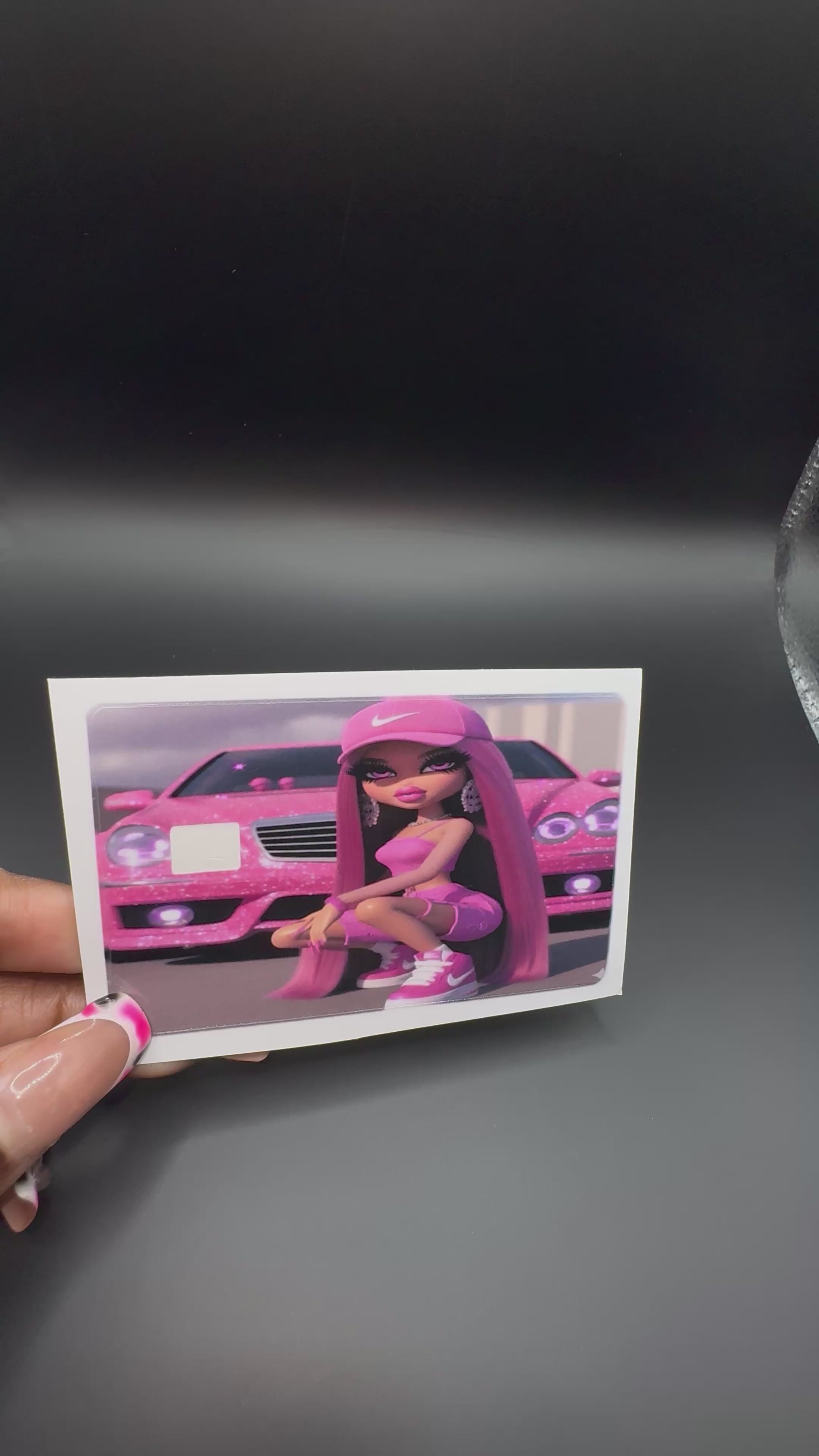 Pink Bratz Debit Card Sticker