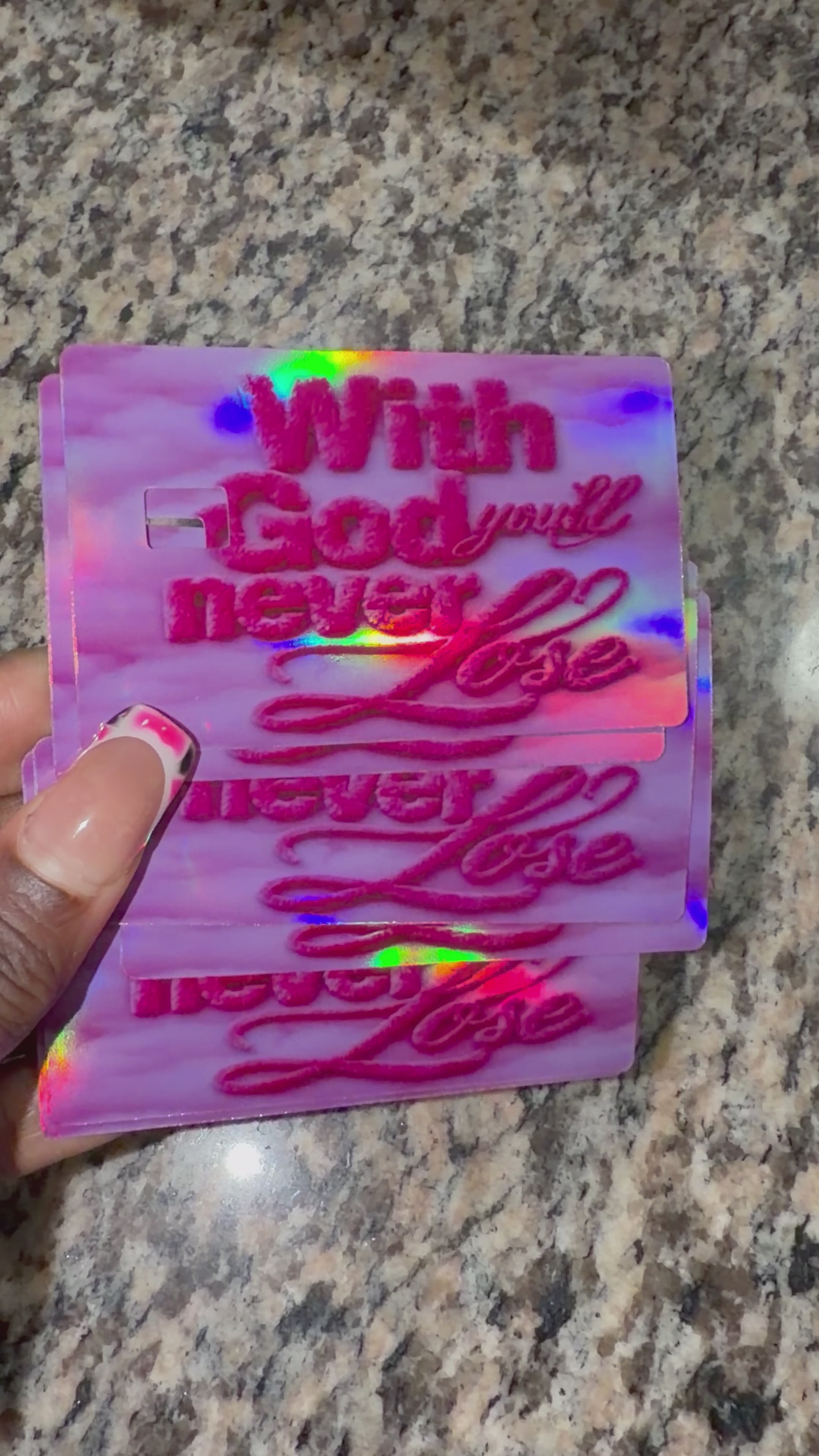 “With God “ Debit Card Sticker